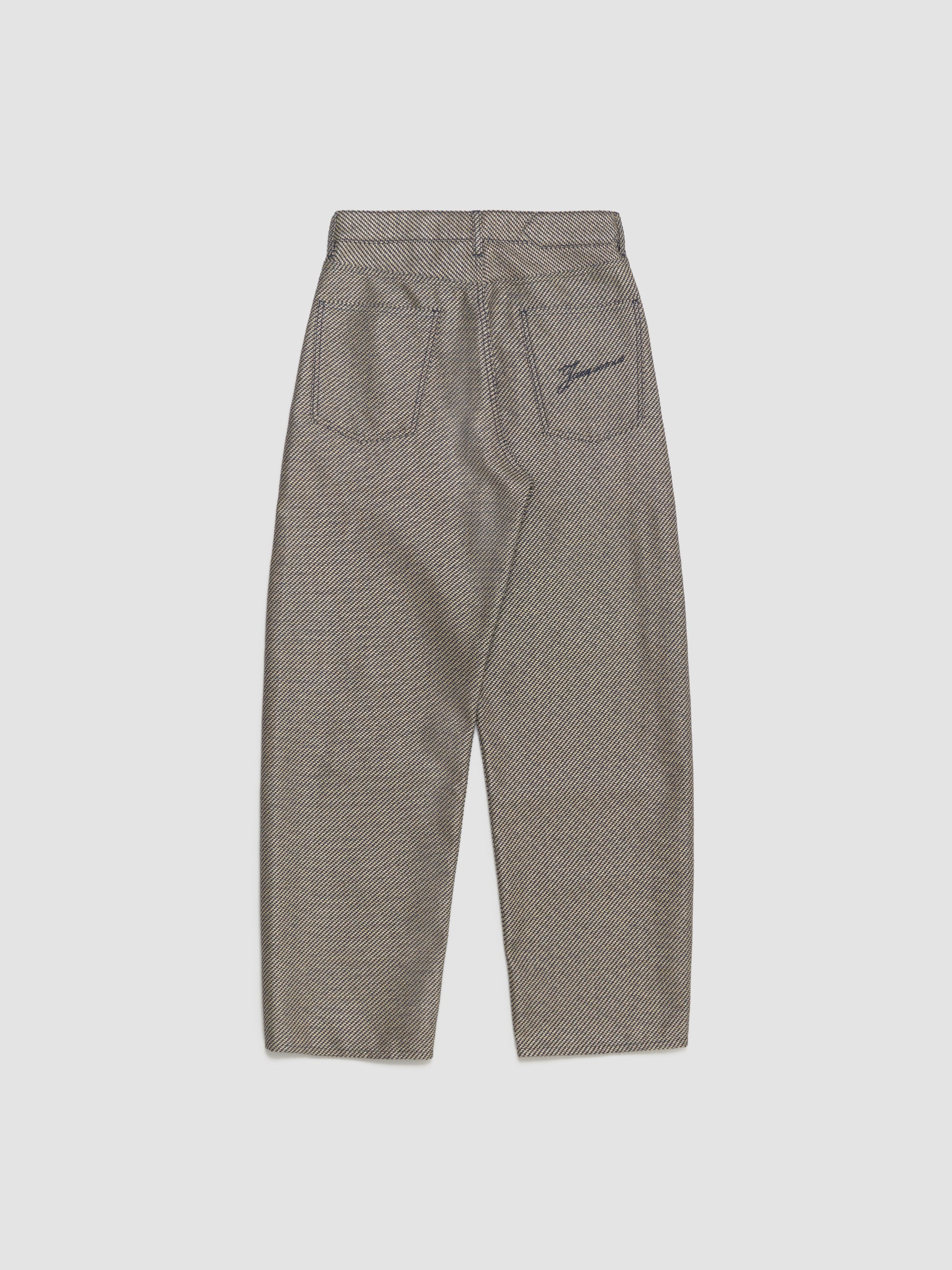 Le De-Nimes Mirada Pants in Cream & Navy