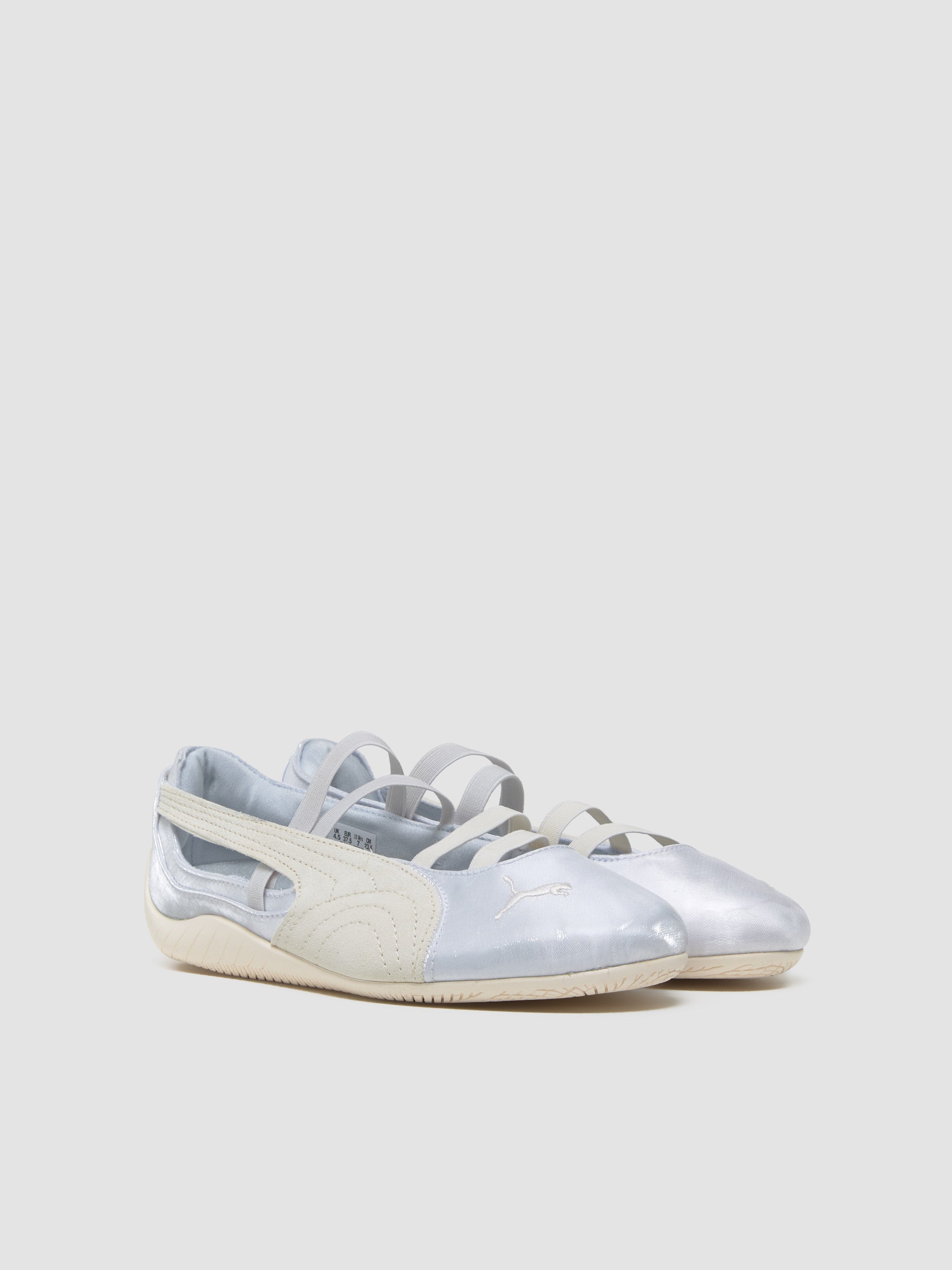 WMNS Speedcat Ballet Satin Sneaker in Silver Mist & Warm White