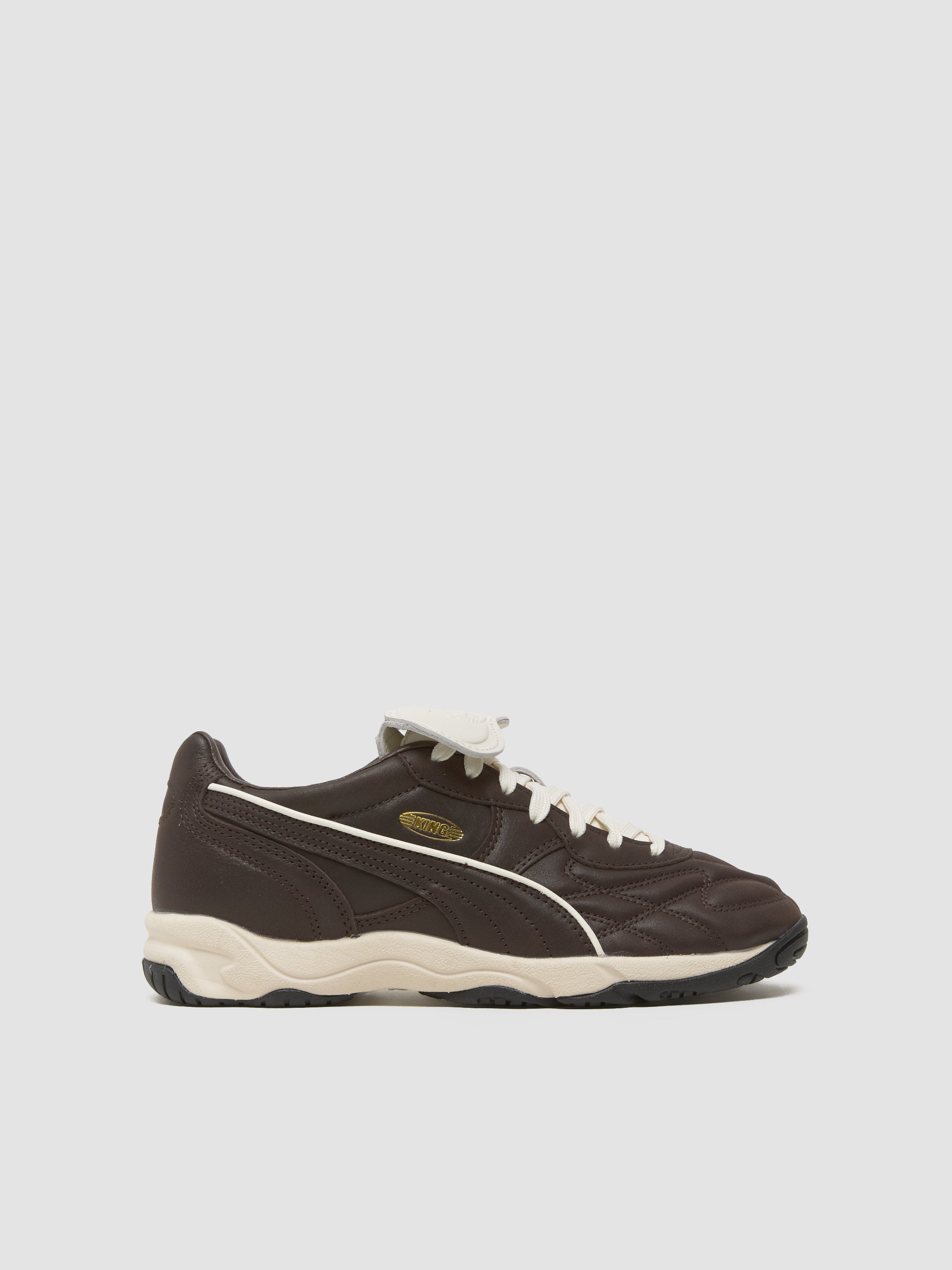King Indoor Premium Sneaker in Dark Chocolate & Warm White