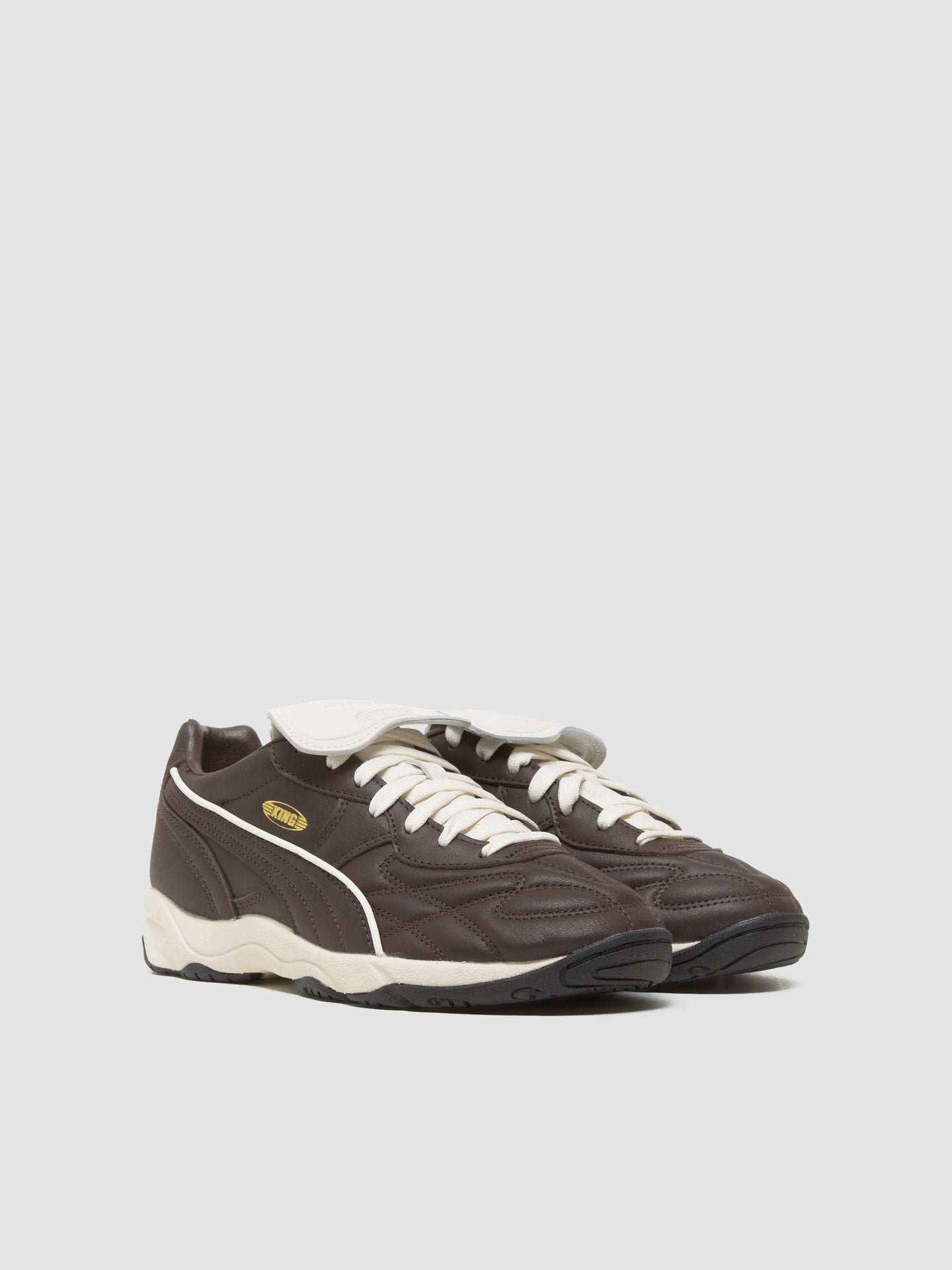 King Indoor Premium Sneaker in Dark Chocolate & Warm White