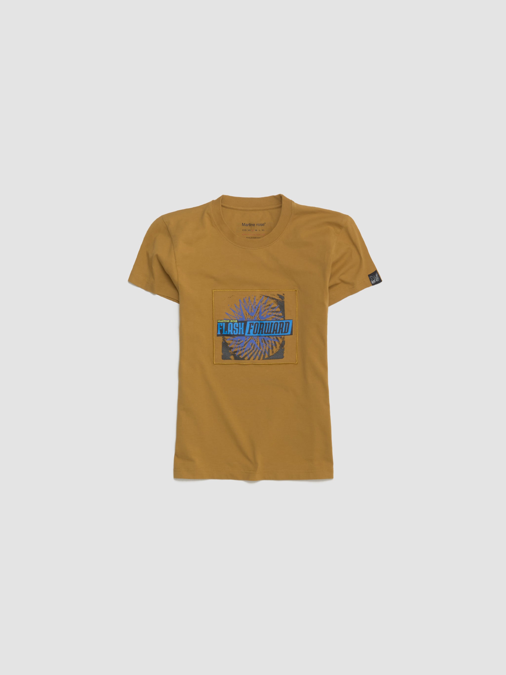 Shrunken T-Shirt in Brown Turmeric