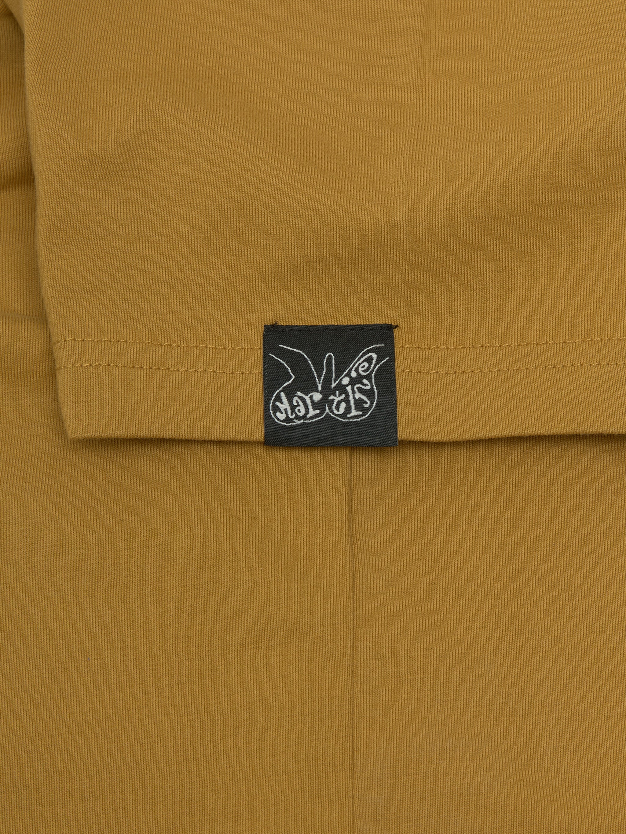 Shrunken T-Shirt in Brown Turmeric