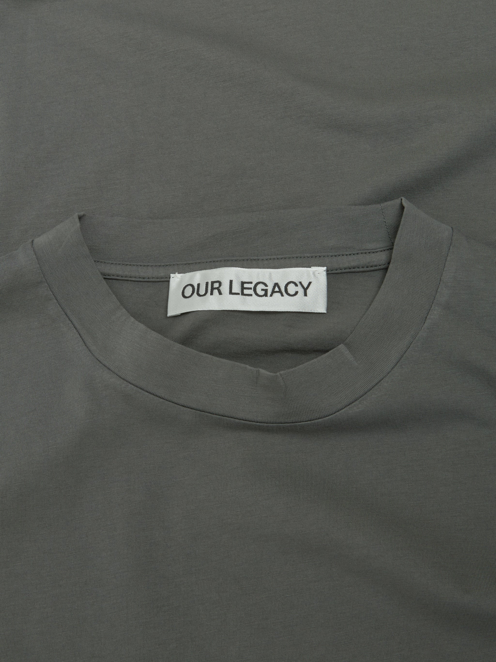 Box Long Sleeve in Grey Sage Clean Jersey