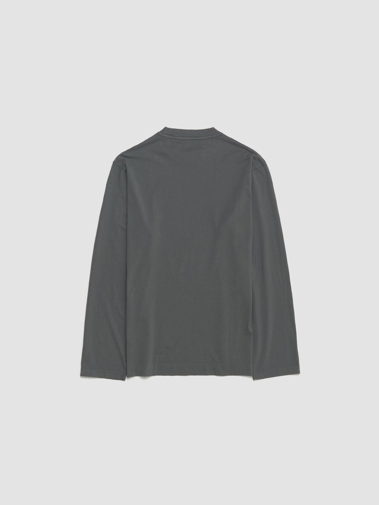Box Long Sleeve in Grey Sage Clean Jersey