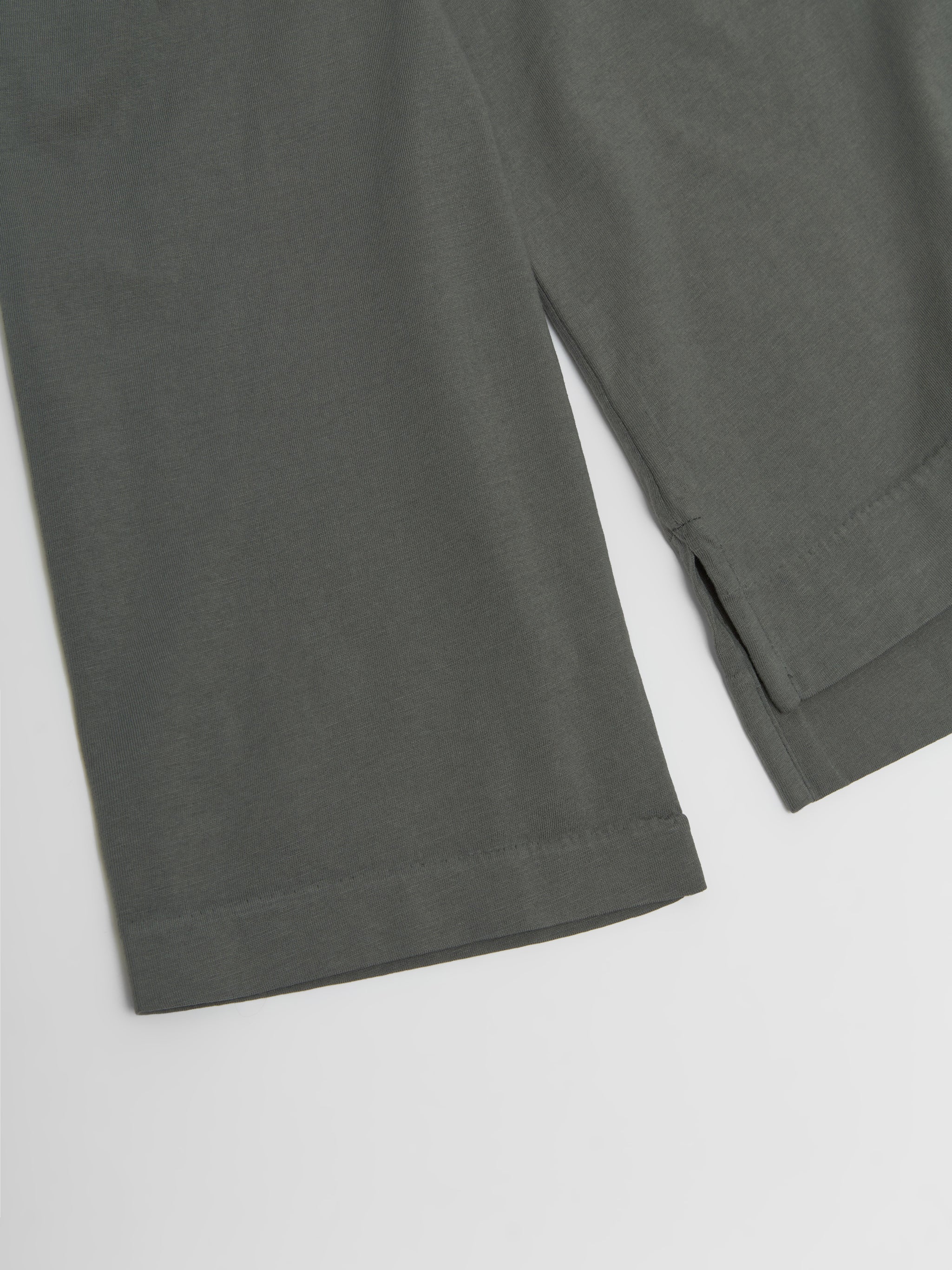 Box Long Sleeve in Grey Sage Clean Jersey