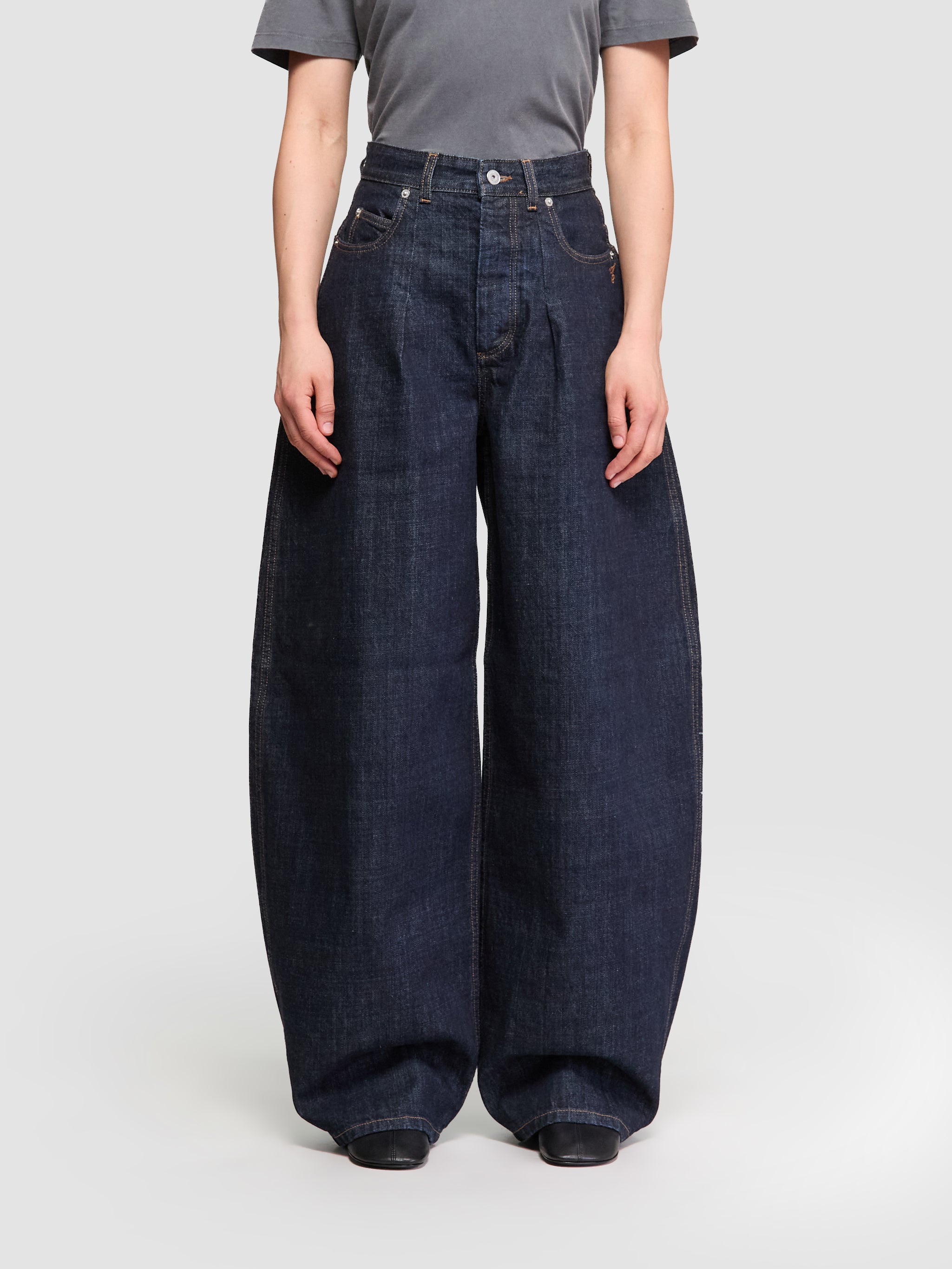 Le De-Nimes Ovalo Jeans in Dark Navy