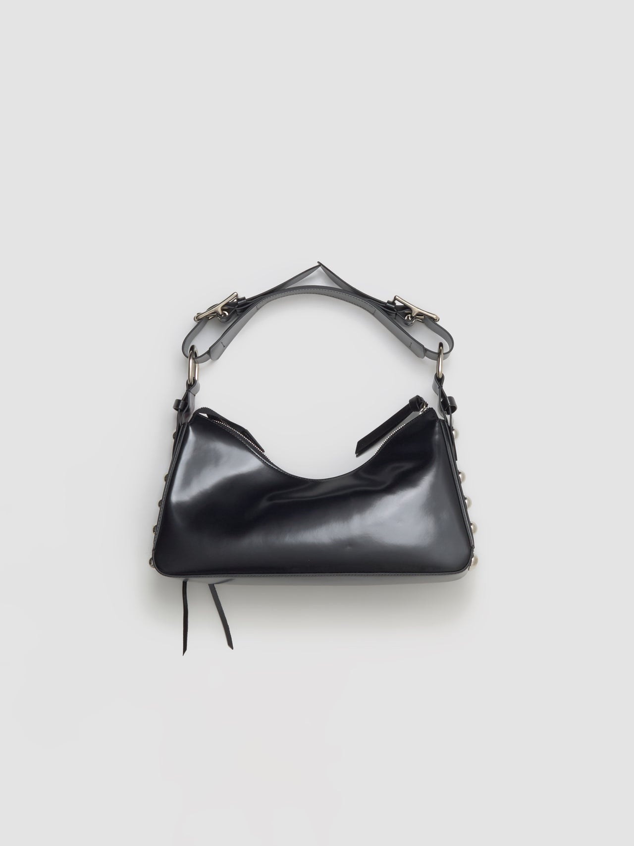 Mini Sofia Leather Hand Bag in Black