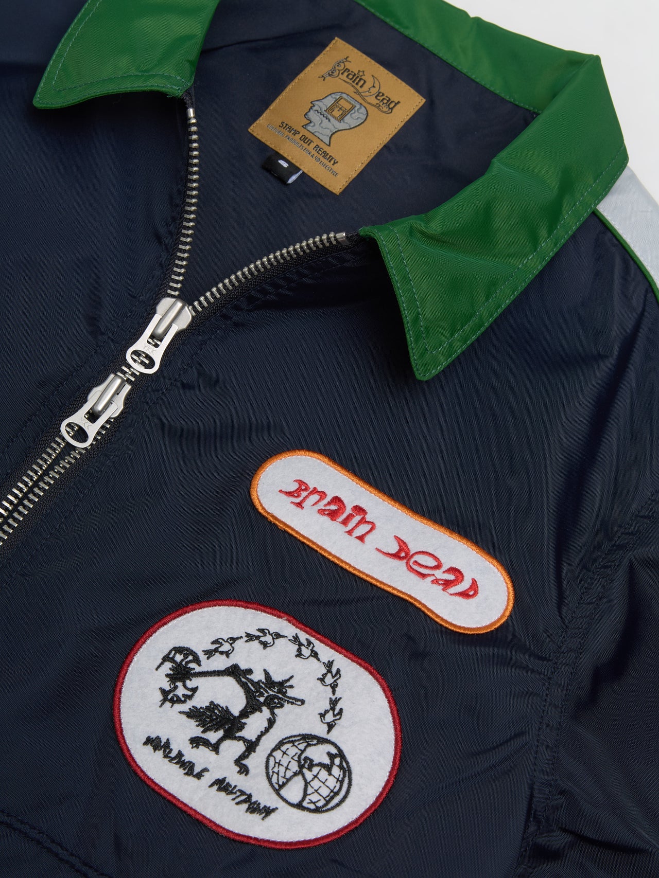 Meltdown Racing Jacket in Navy