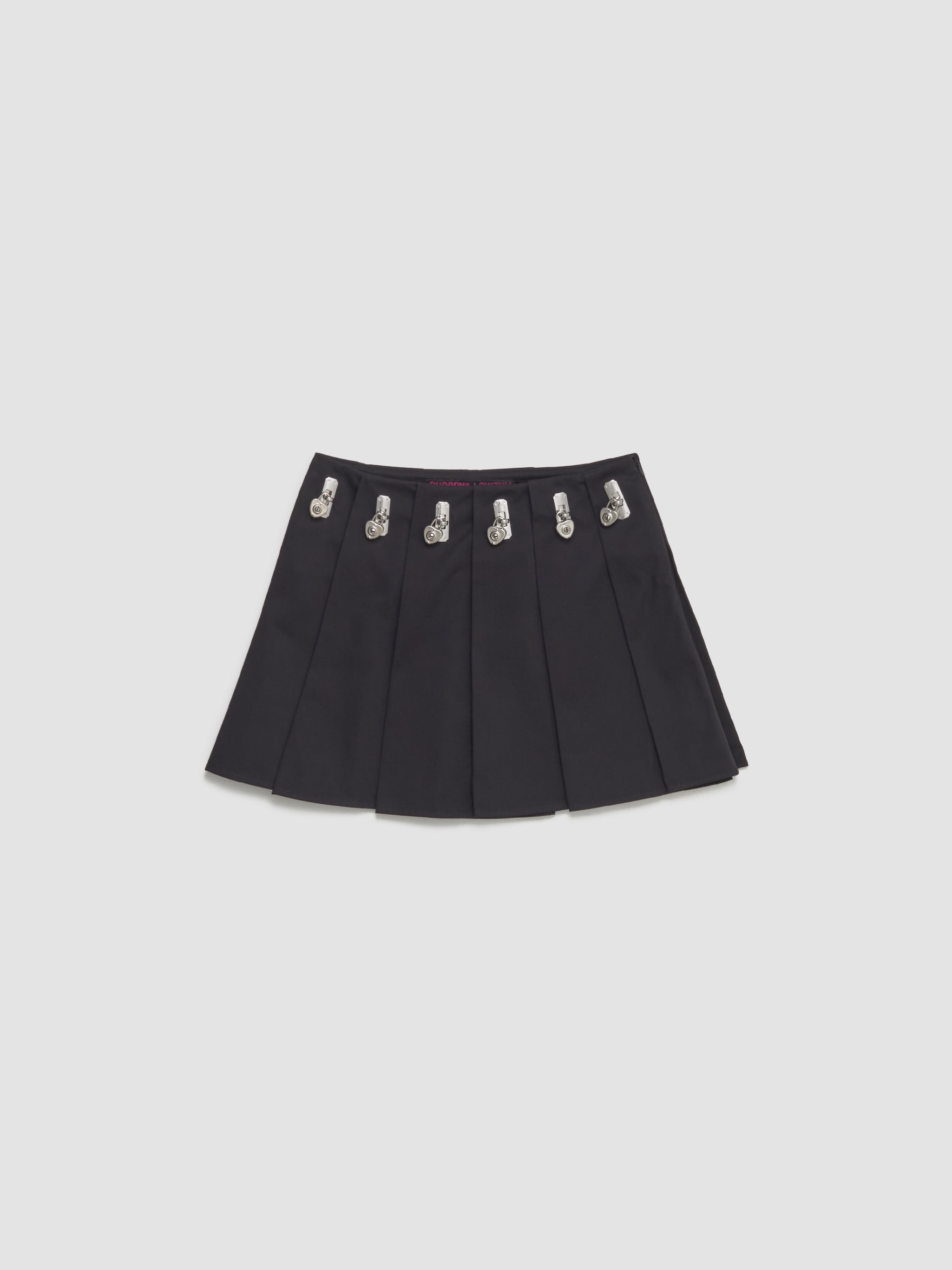 Ladyheath Pleated Mini Skirt in Black