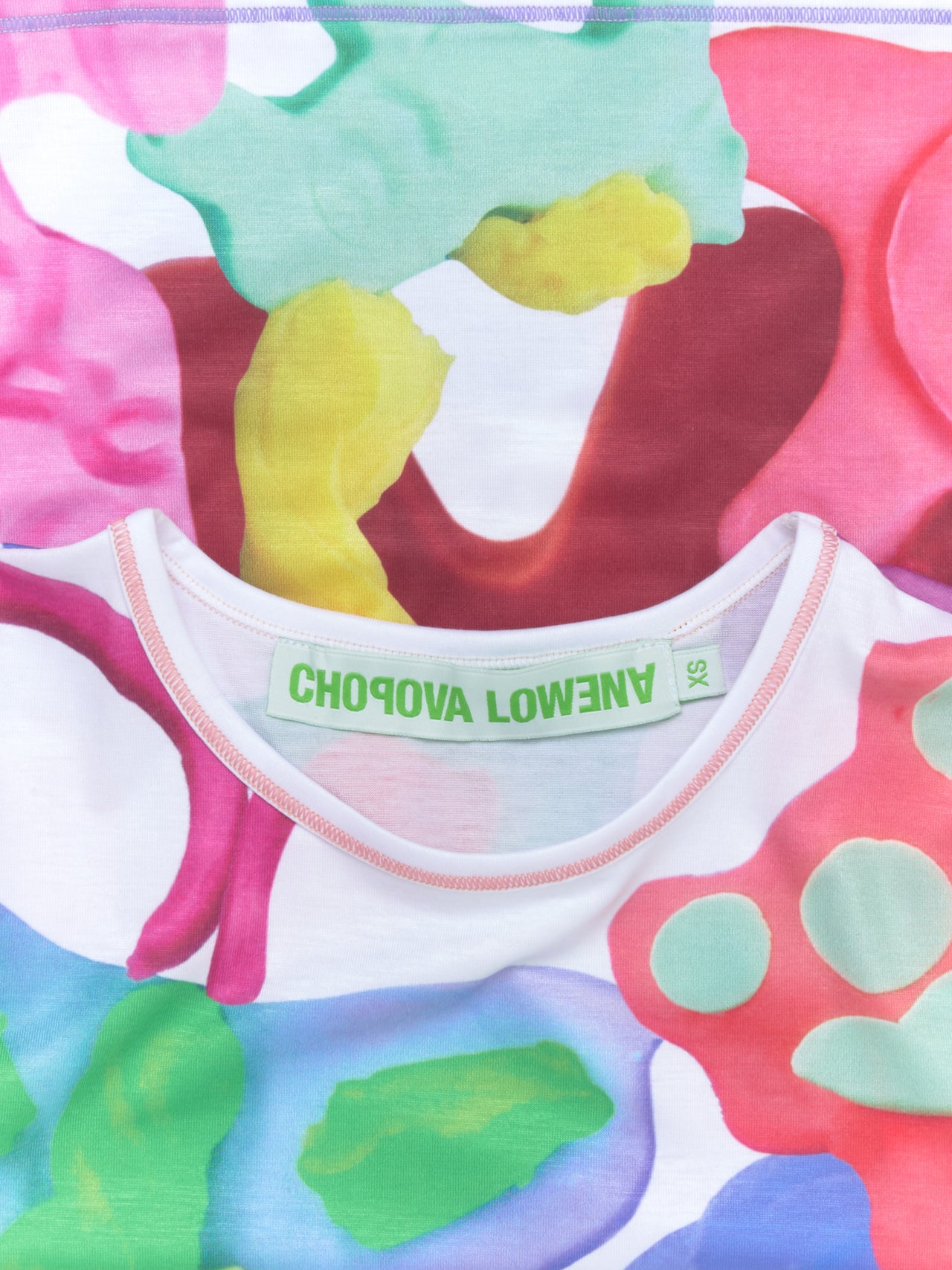 Putty Pals Long Sleeve Fitted Jersey Top in Multi