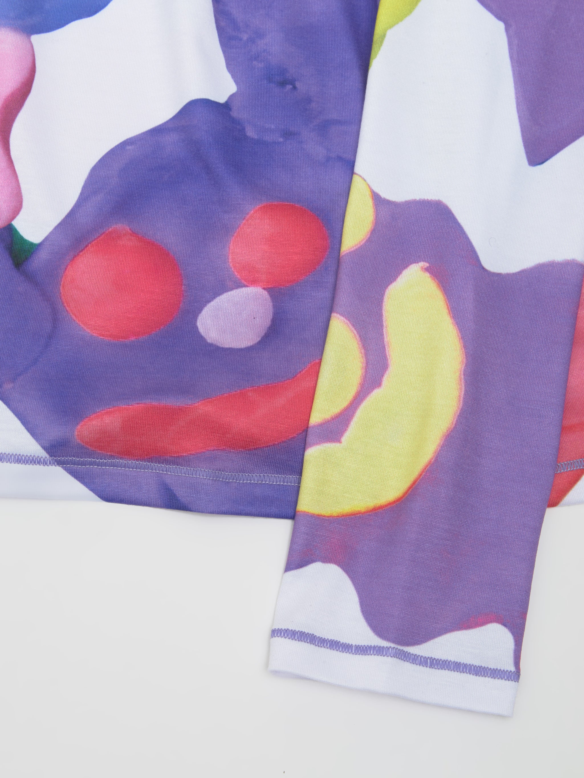 Putty Pals Long Sleeve Fitted Jersey Top in Multi