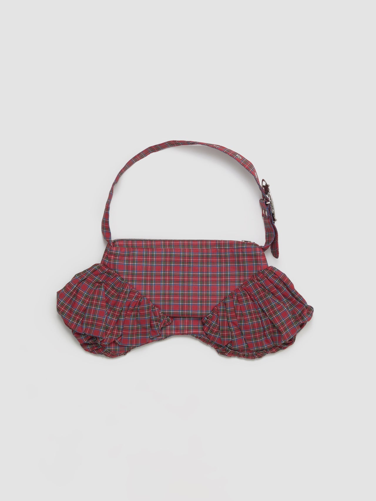 Camille Tartan Hand Bag in Red