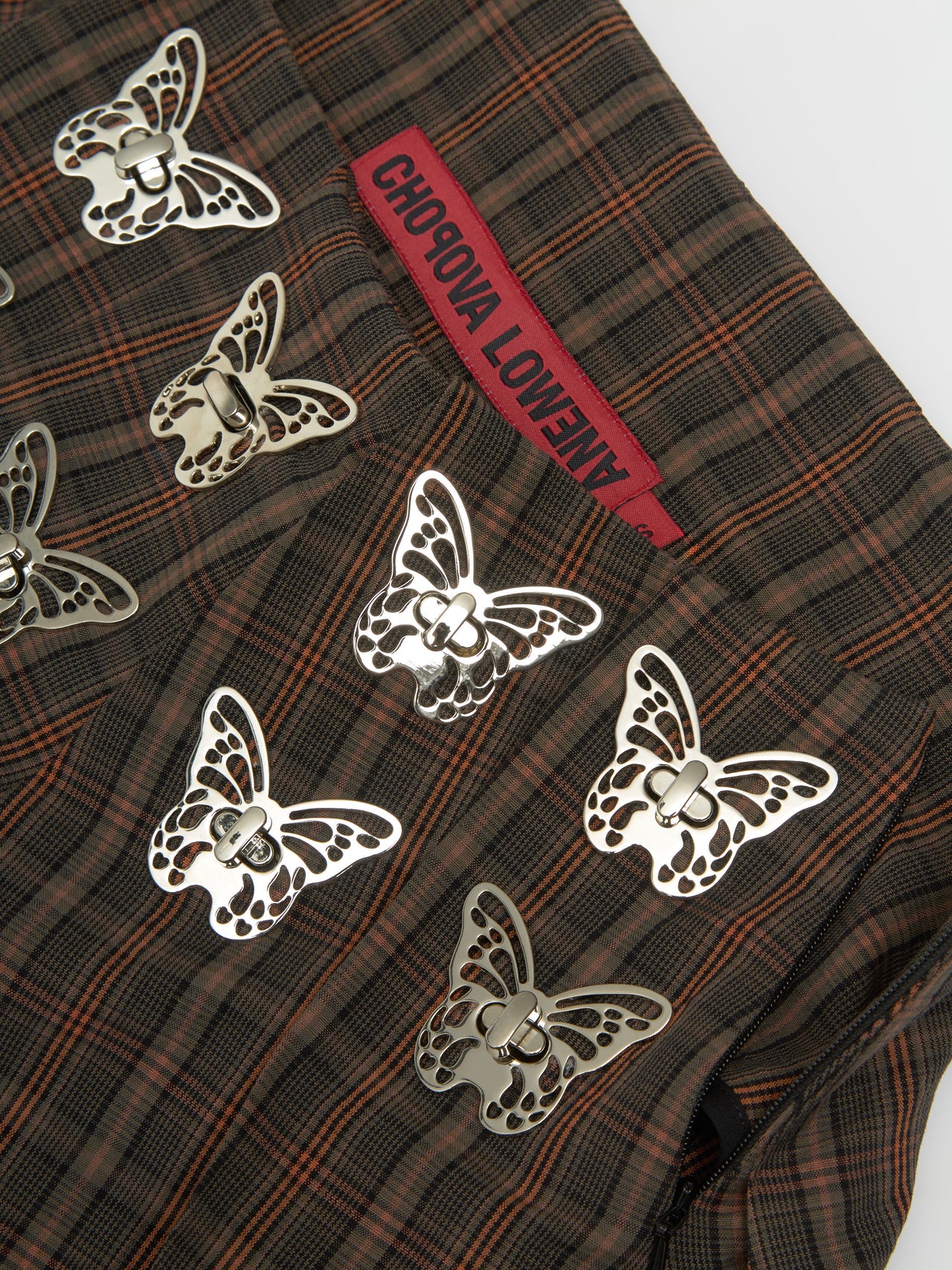 Ladyheath Pleated Skirt in Brown & Orange Tartan