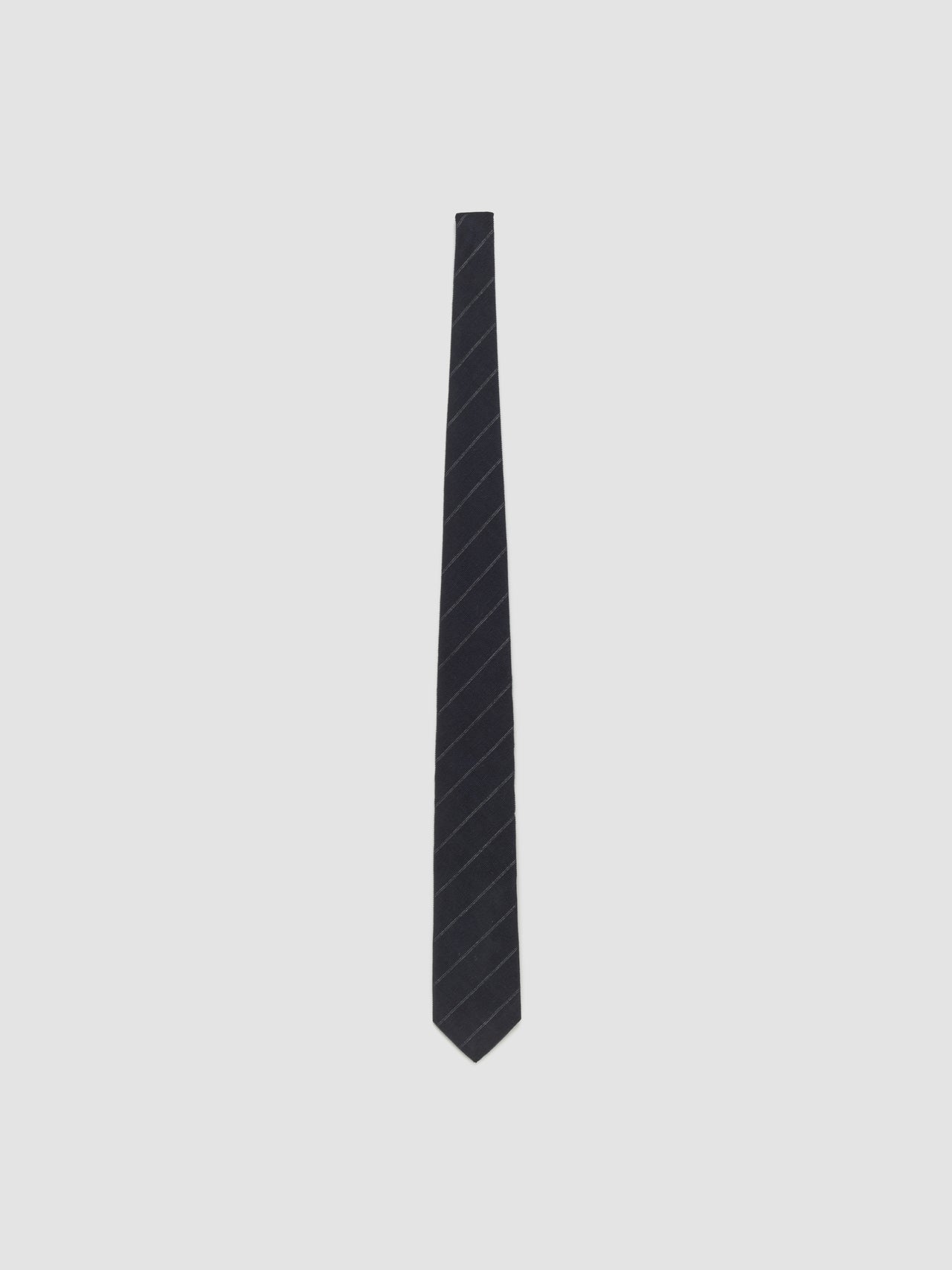 Tulio Tie in Navy Pinstripe Corudroy