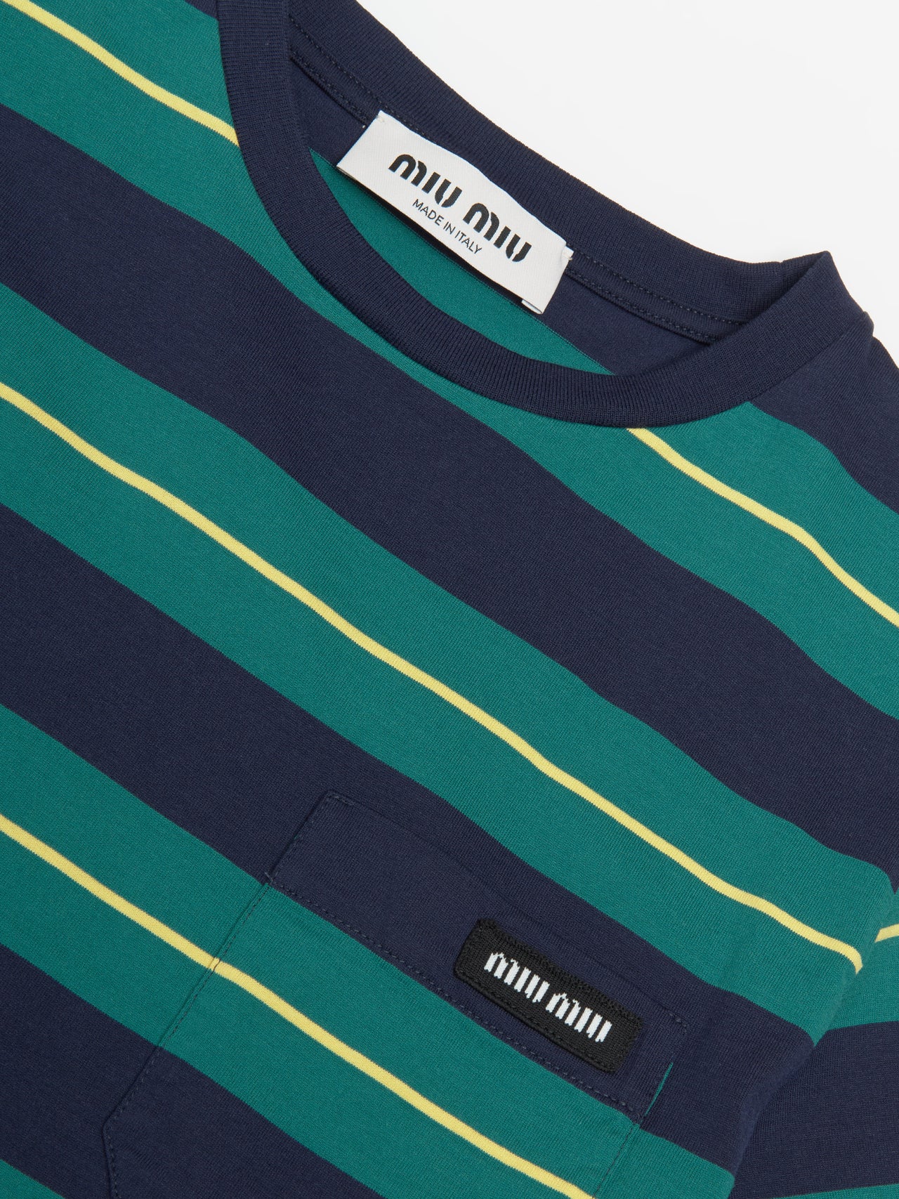 Jersey T-Shirt in Billiard Green & Blue