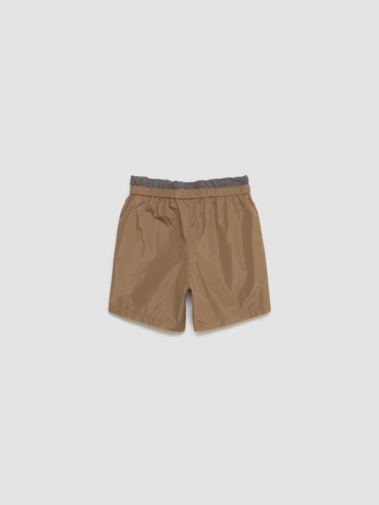 Technical Silk Bermudas in Sesame