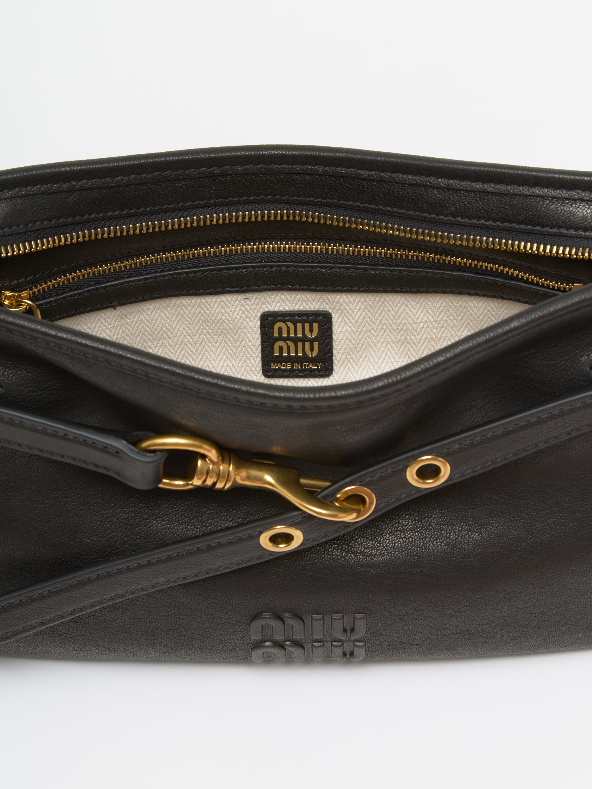 Nappa Leather Aventure Bag in Black