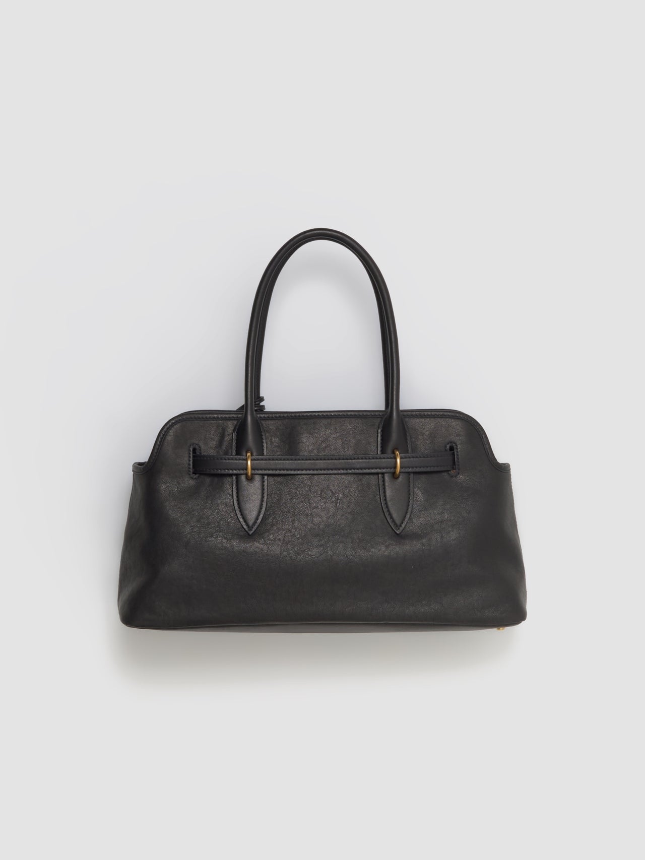 Nappa Leather Large Aventure Bag in Black