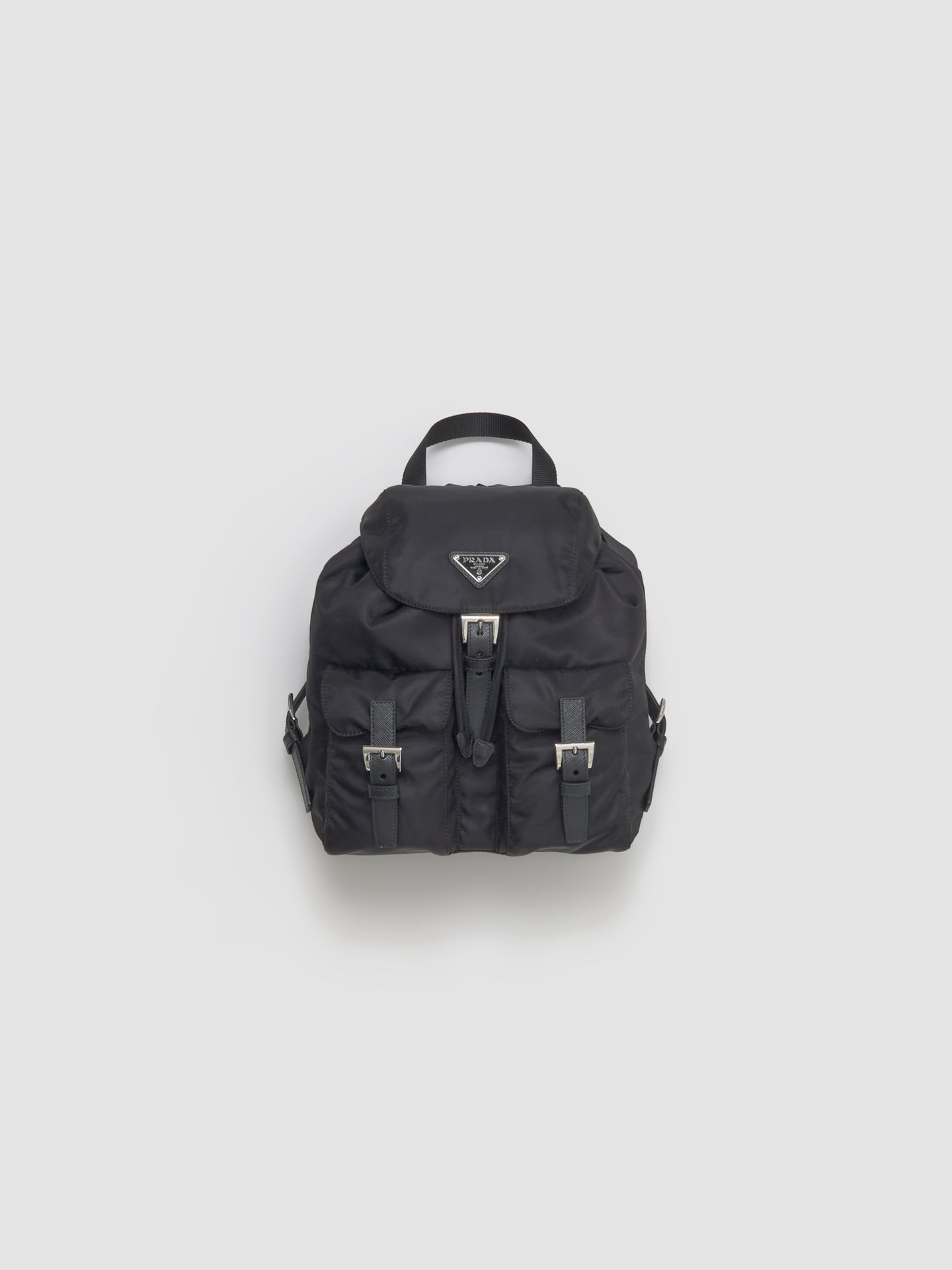 Small Re-Nylon Backpack in Black