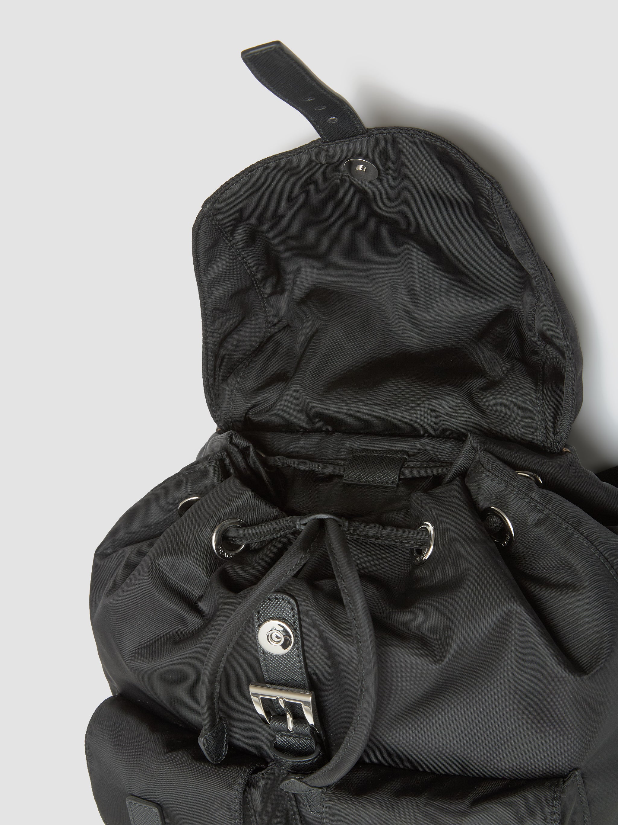 Small Re-Nylon Backpack in Black