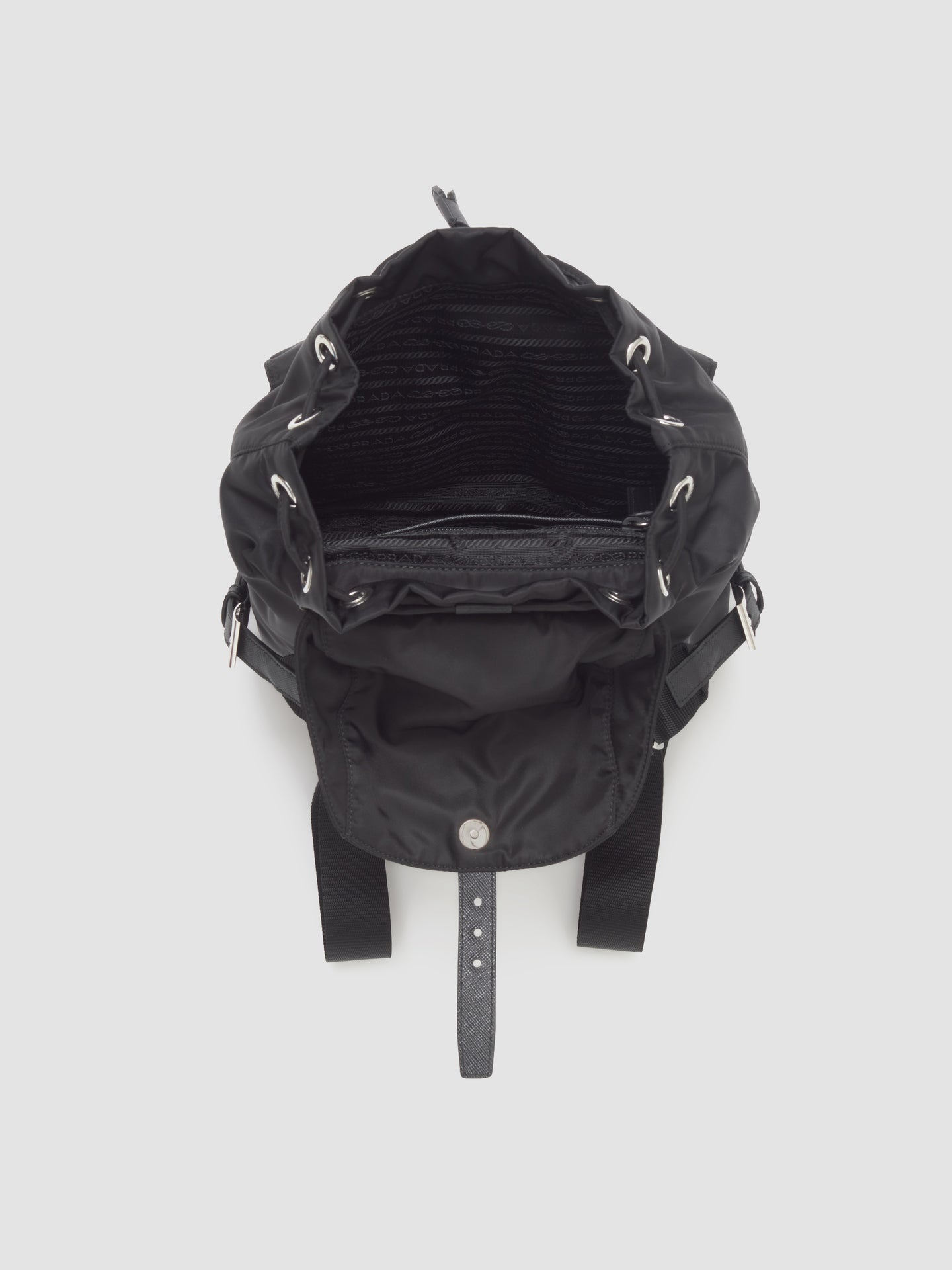 Small Re-Nylon Backpack in Black
