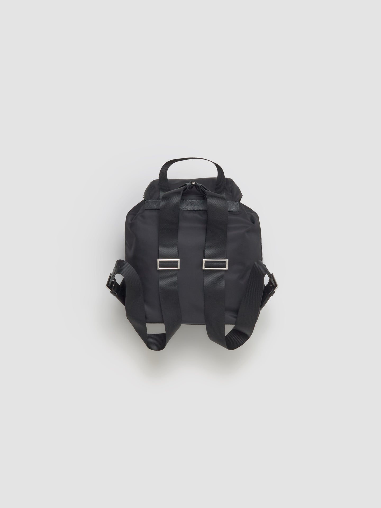 Small Re-Nylon Backpack in Black