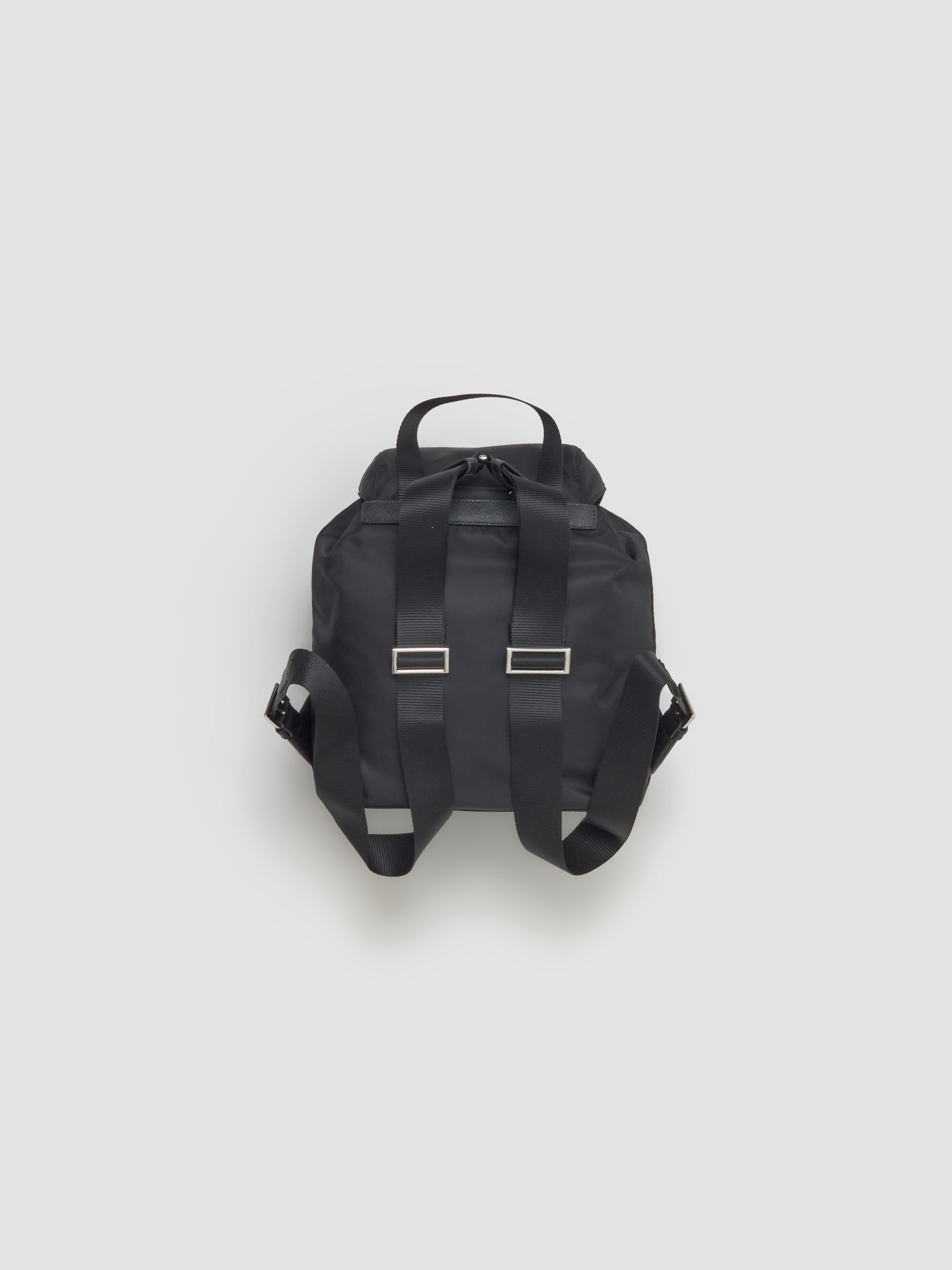 Small Re-Nylon Backpack in Black