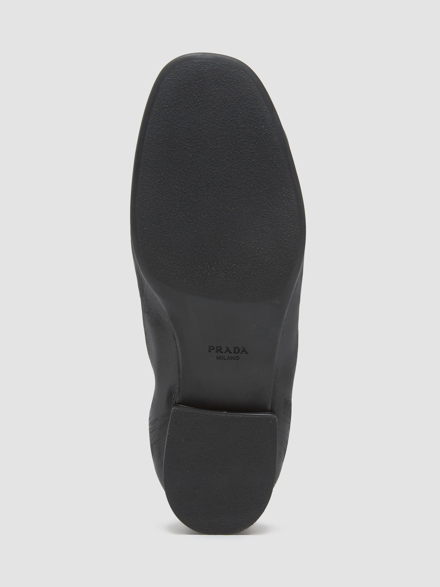 Shuffle Antiqued Leather Loafers in Black