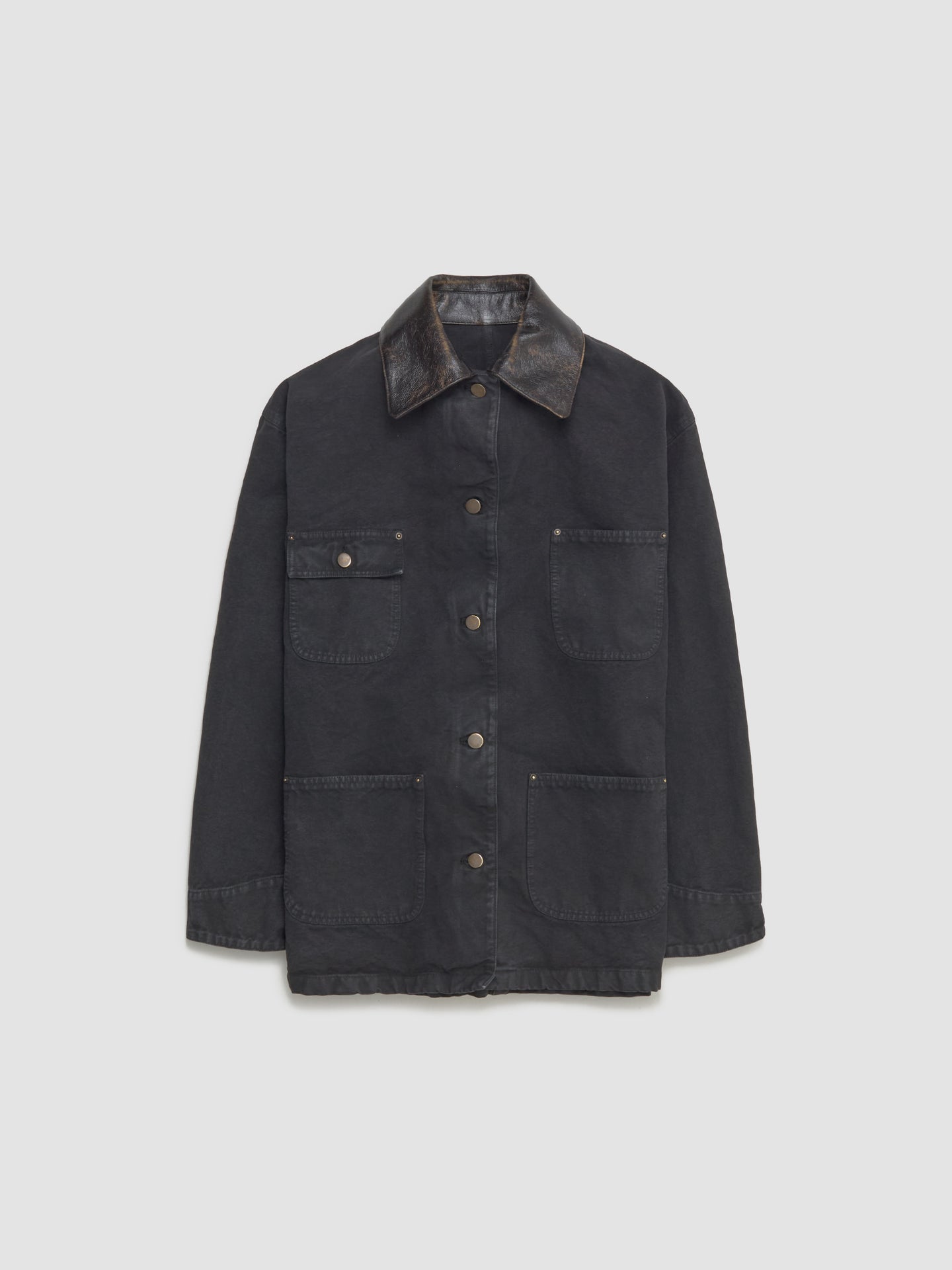 Canvas Work Jacket in Black