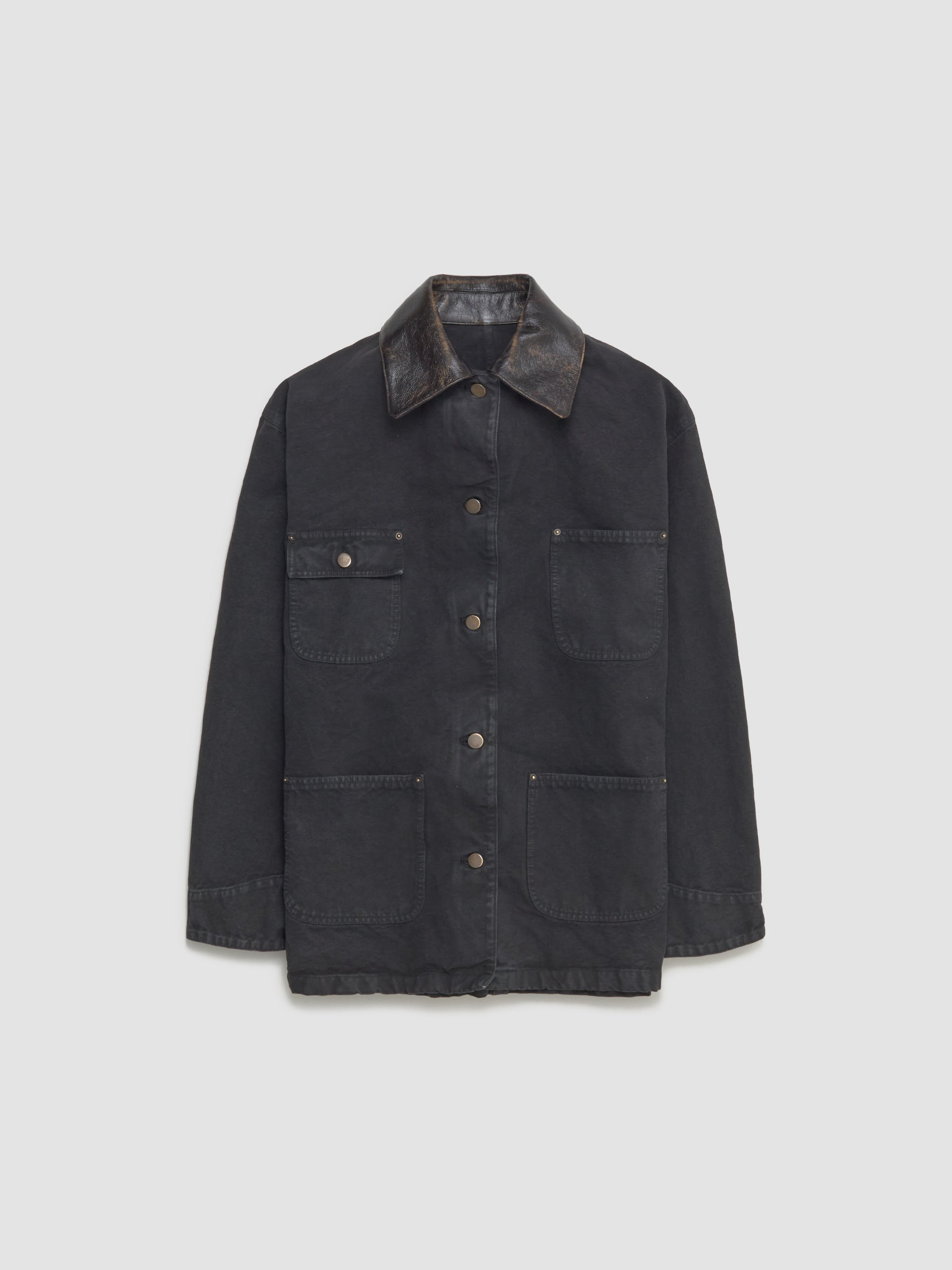 Canvas Work Jacket in Black