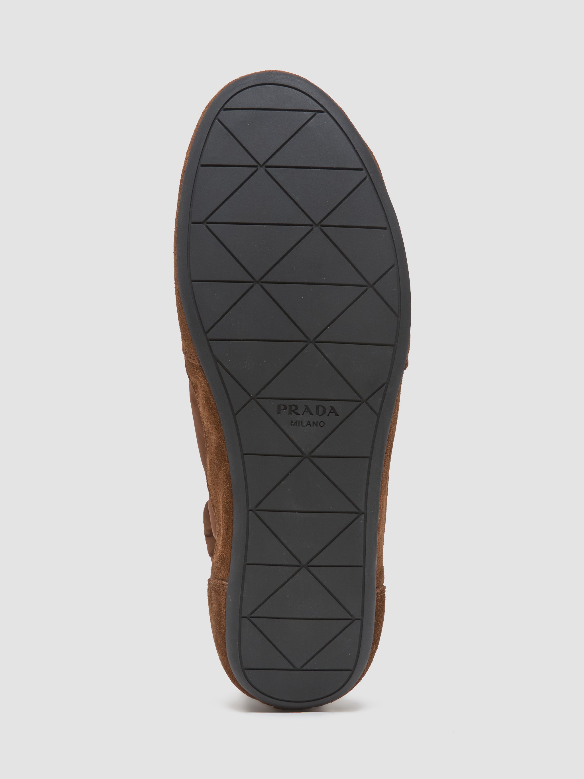 Collapse Re-Nylon and Suede Sneakers in Rosewood