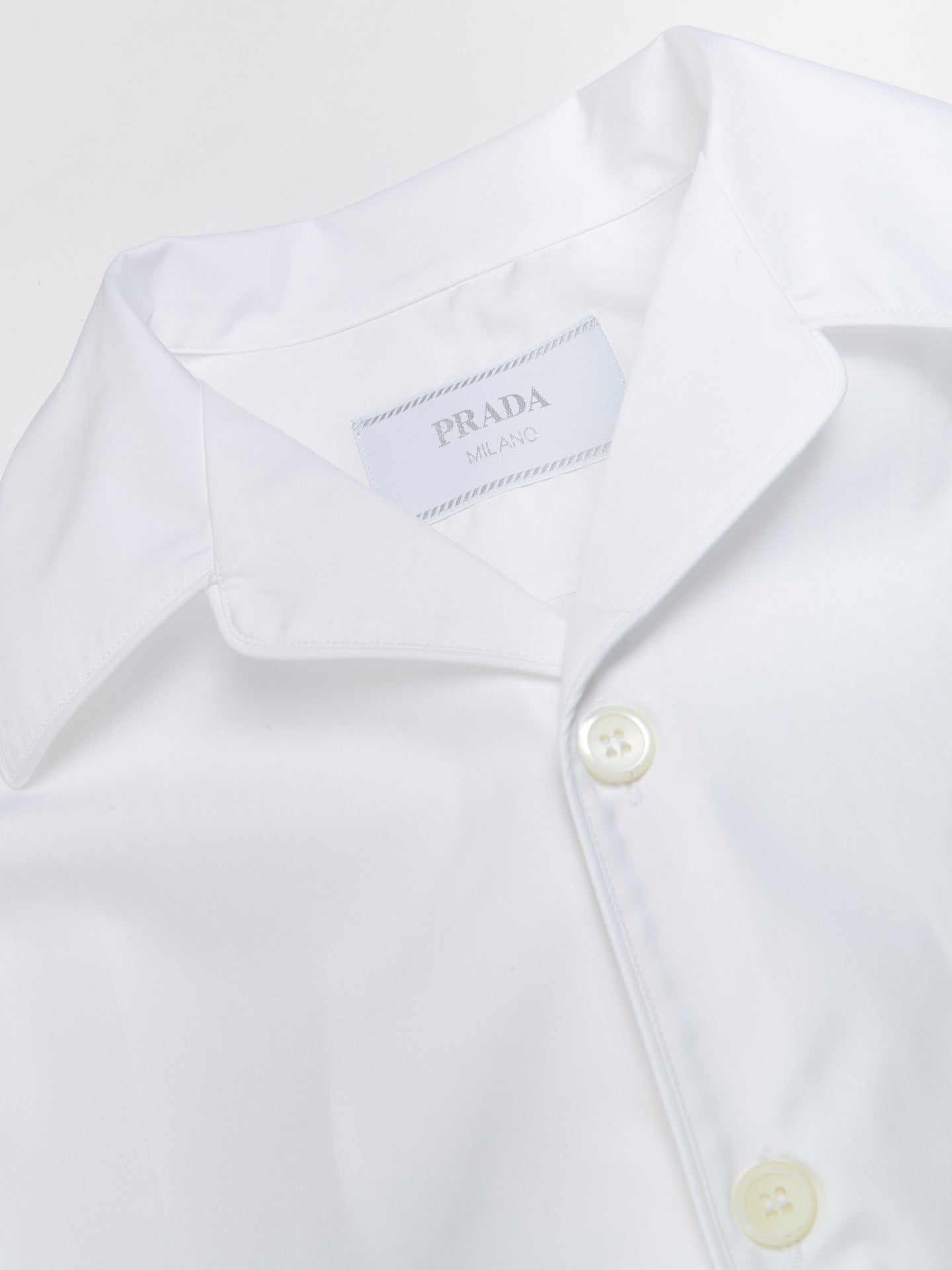 Cotton Bowling Shirt in White