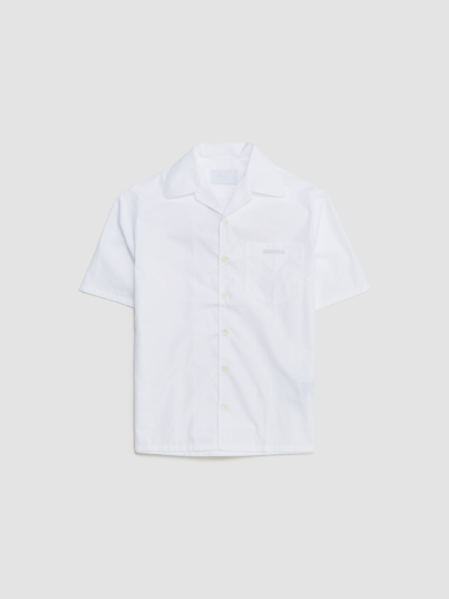 Cotton Bowling Shirt in White