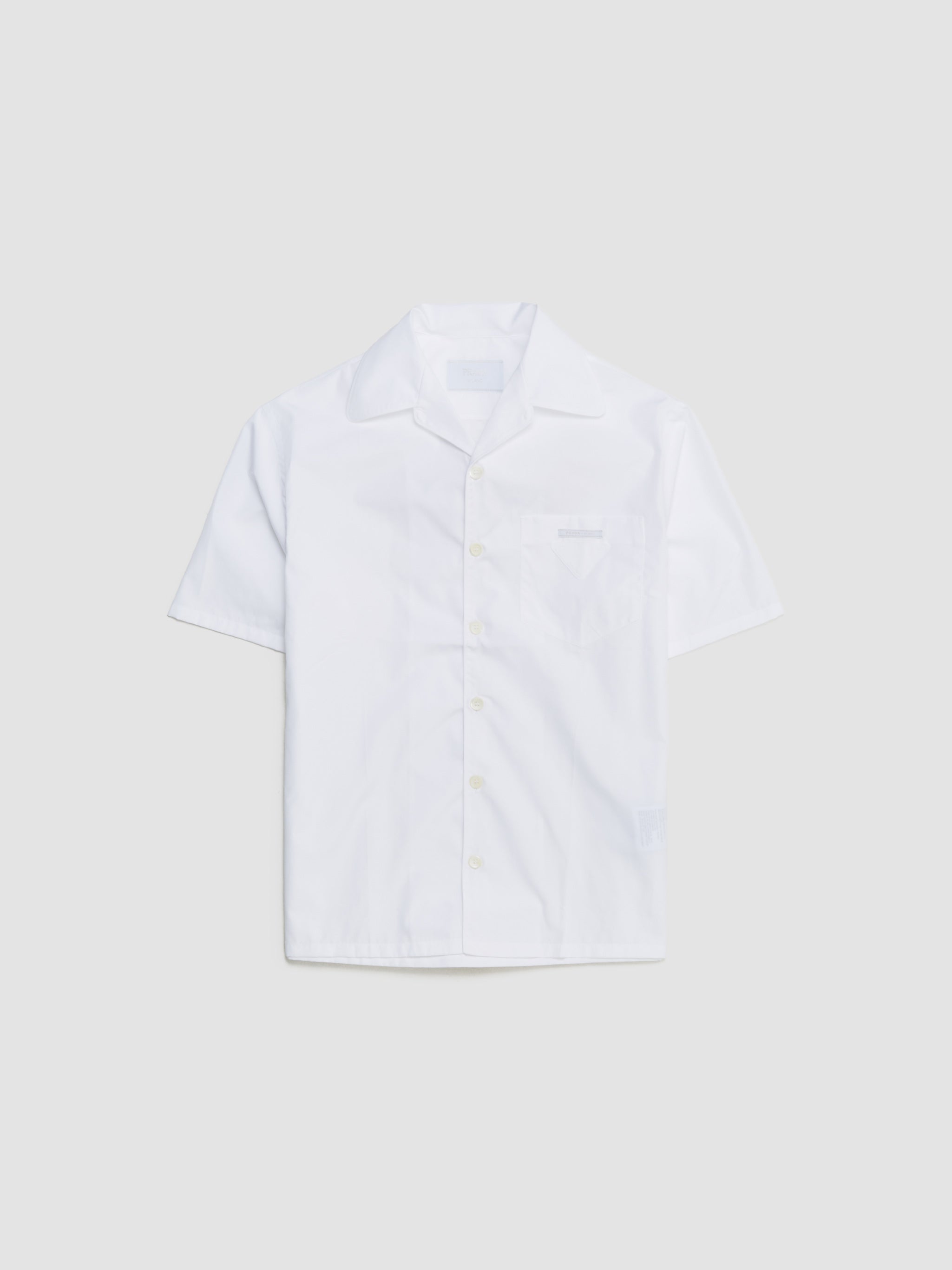 Cotton Bowling Shirt in White