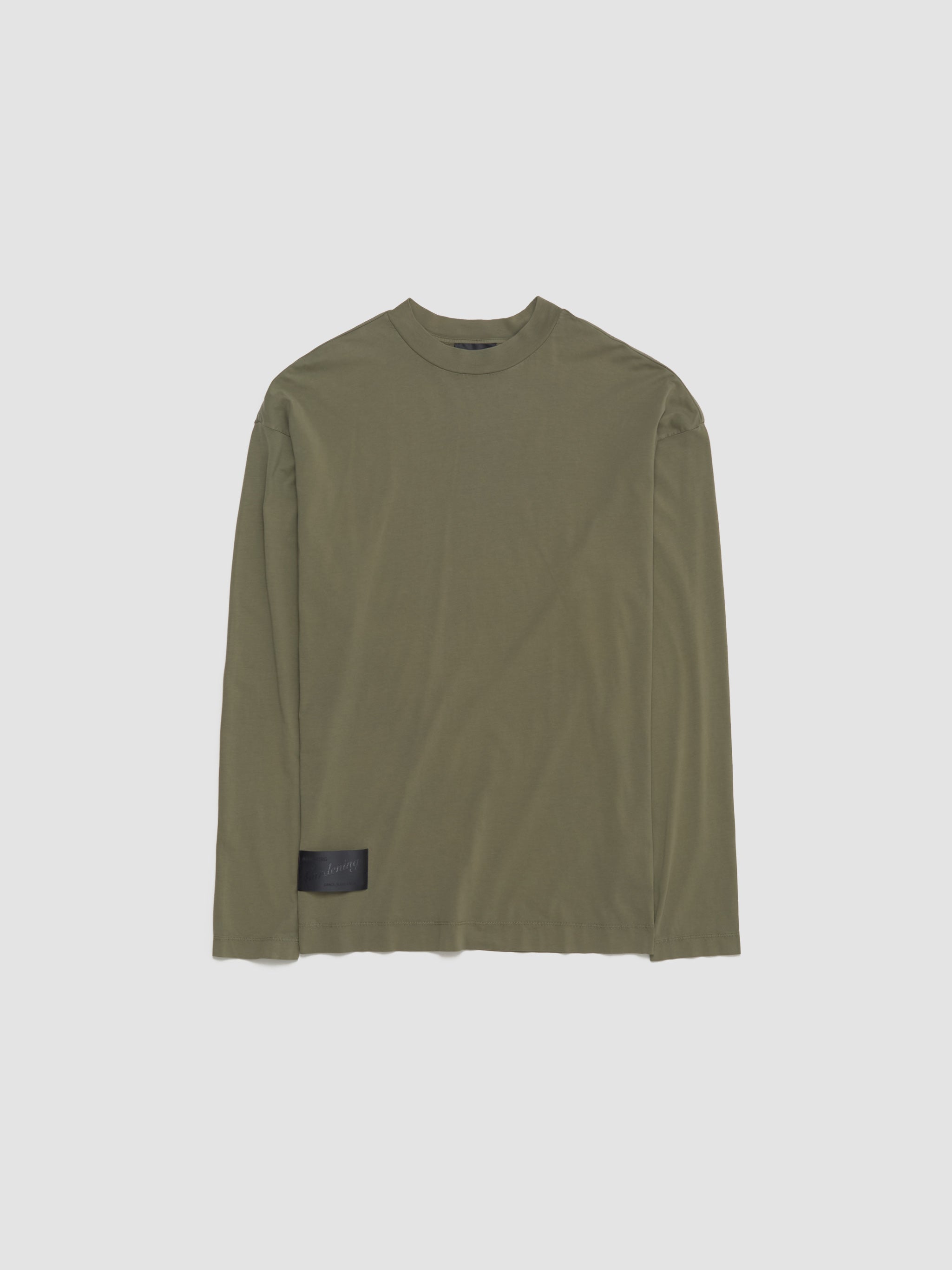 Full Long Sleeve T-Shirt in Washed Army Green