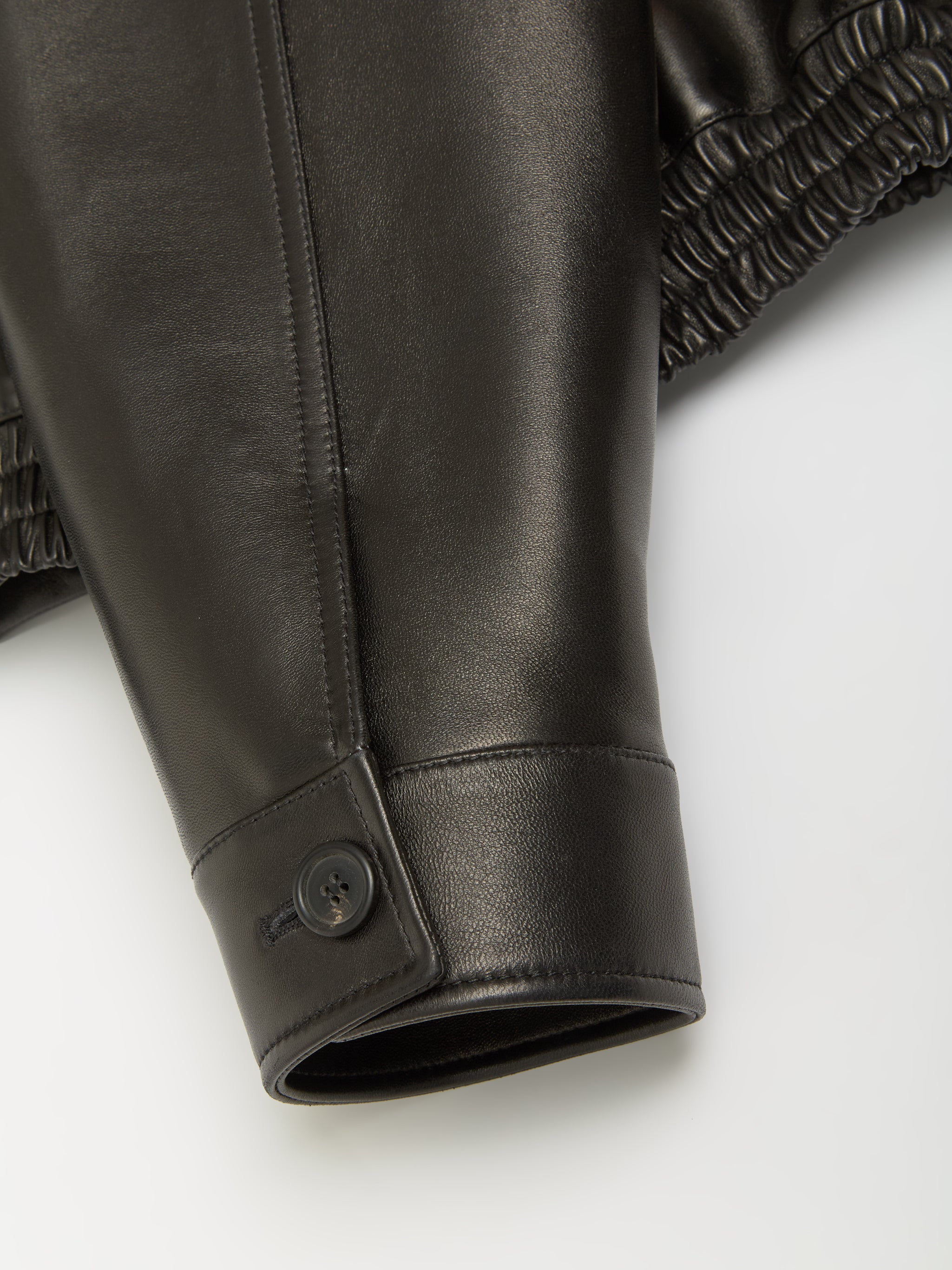 Plongé Nappa Leather Jacket in Black