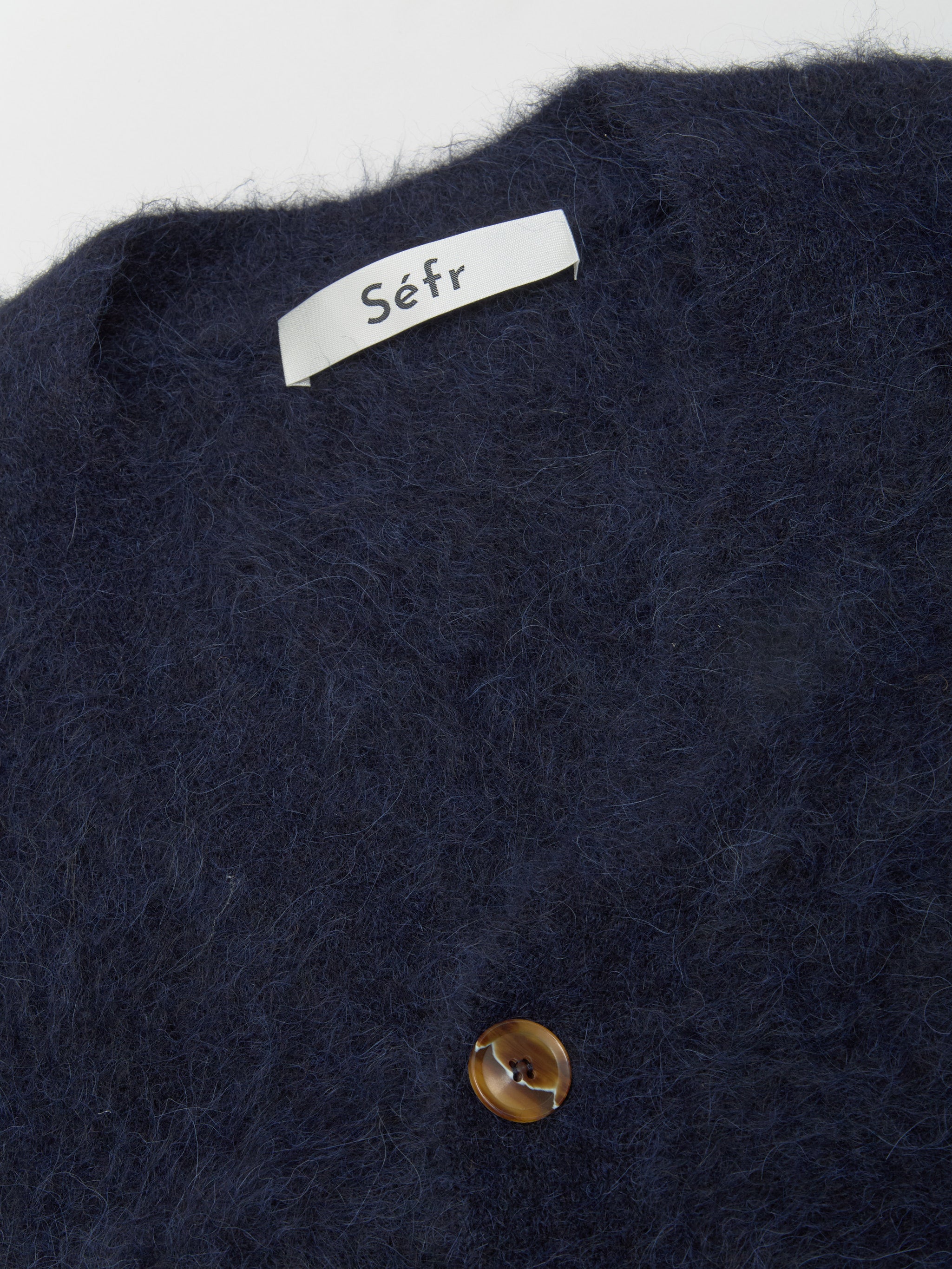 Lee Cardigan in Neptune Alpaca