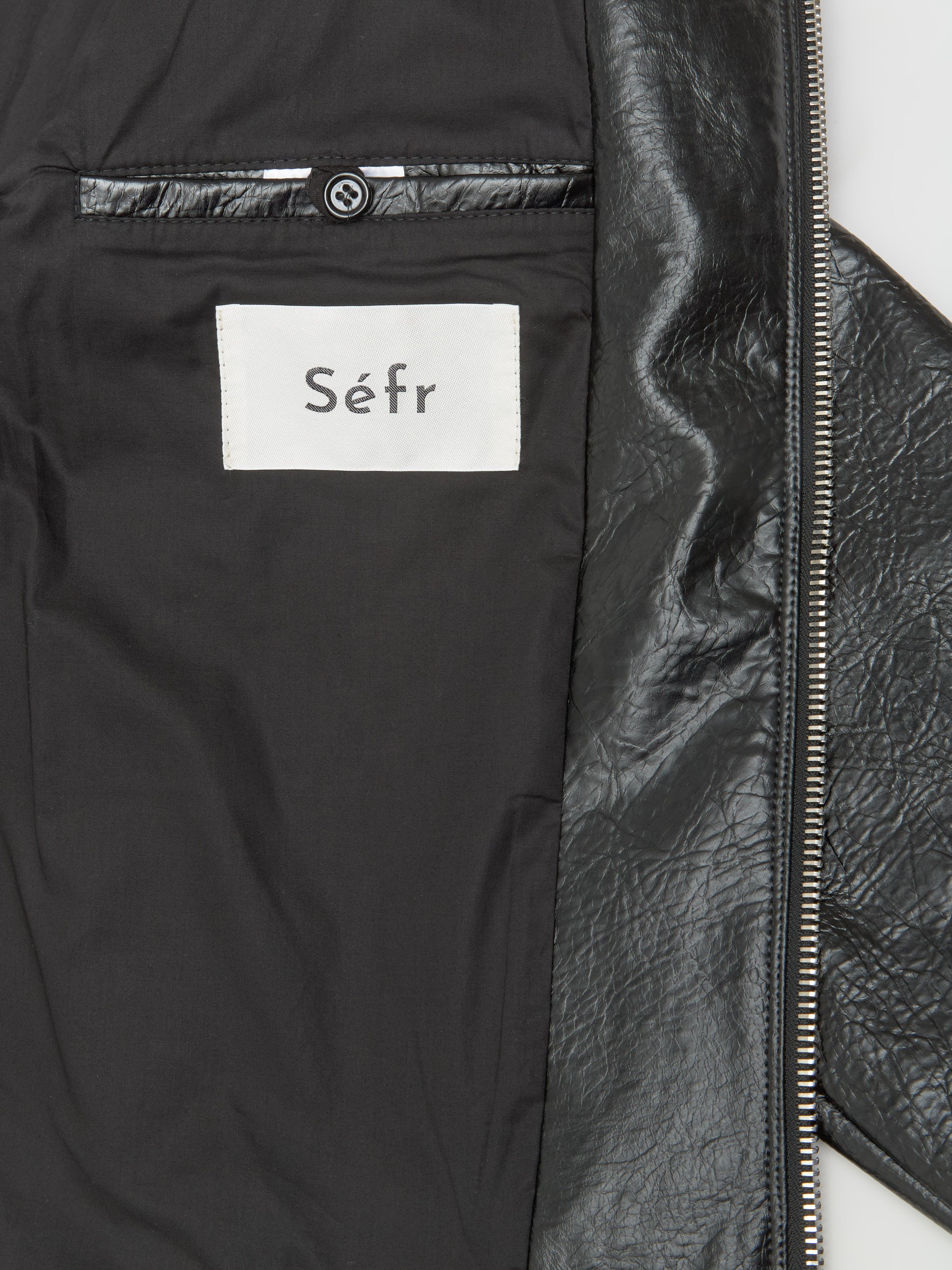 Duke Jacket in Faux Memory Leather