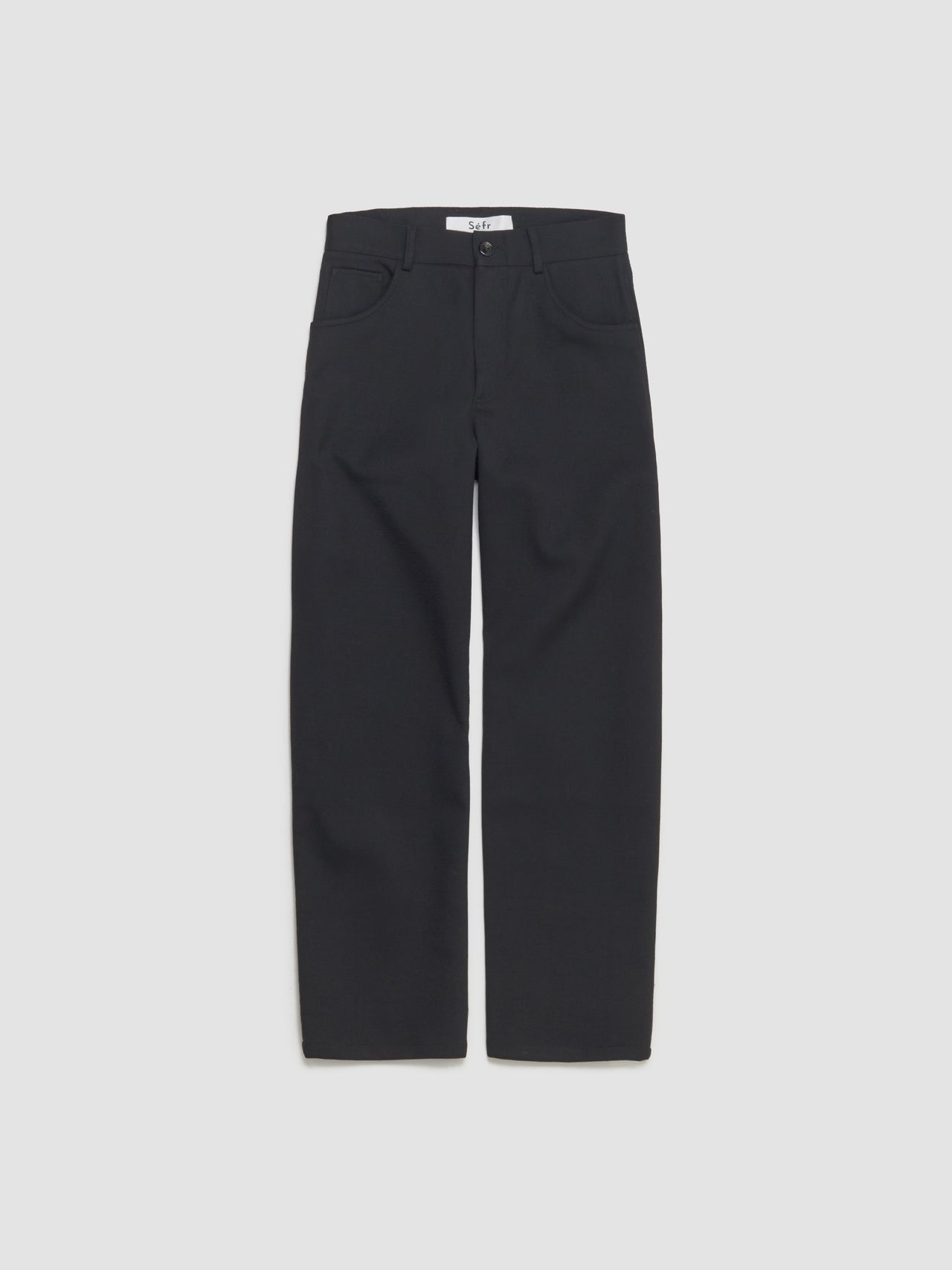 Oktai Trousers in Sturdy Black Twill