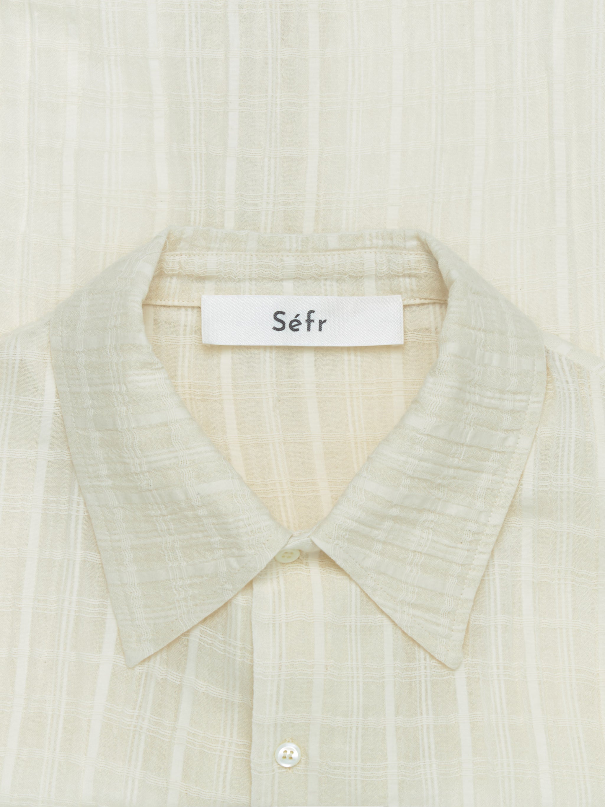 Ignacio Shirt in Cloud White Check