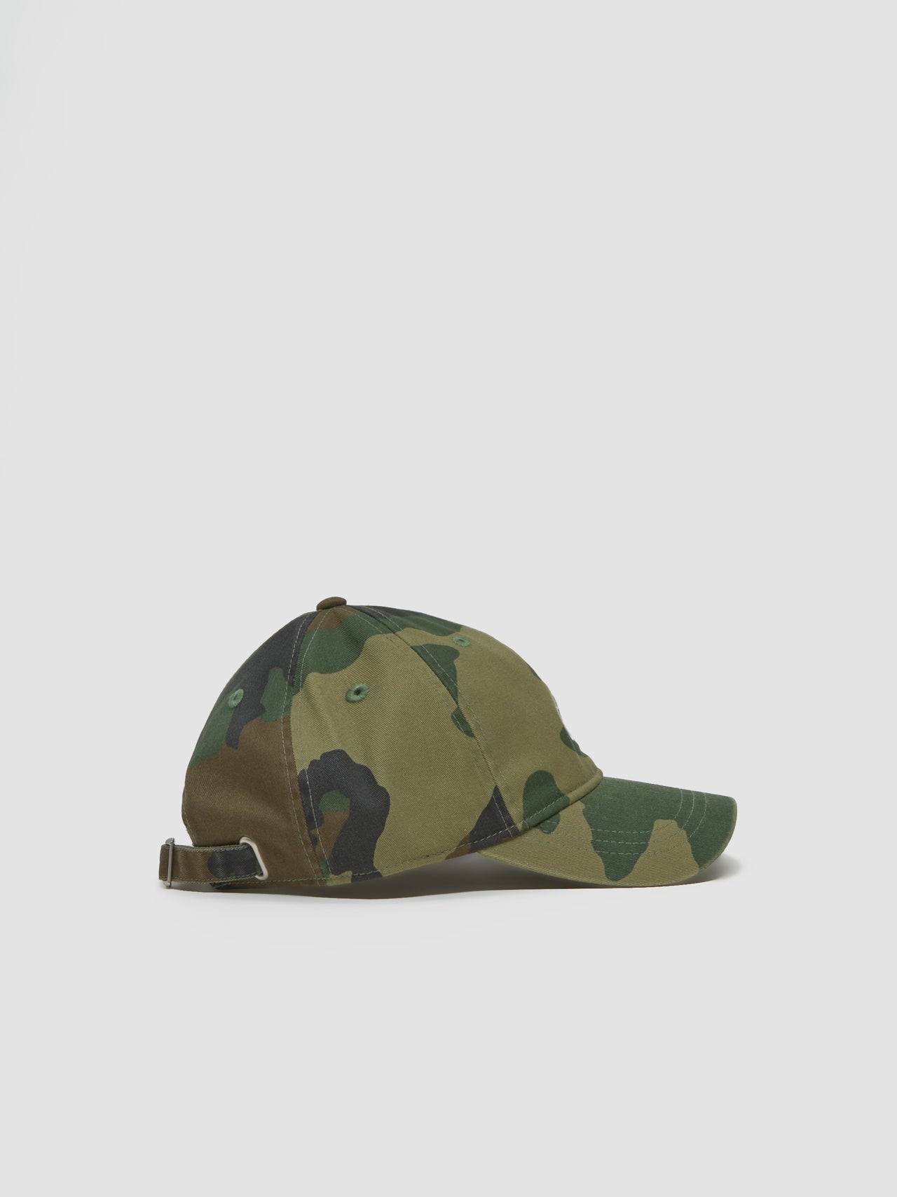 Basic Washed Low Pro Cap in Woodland Camo
