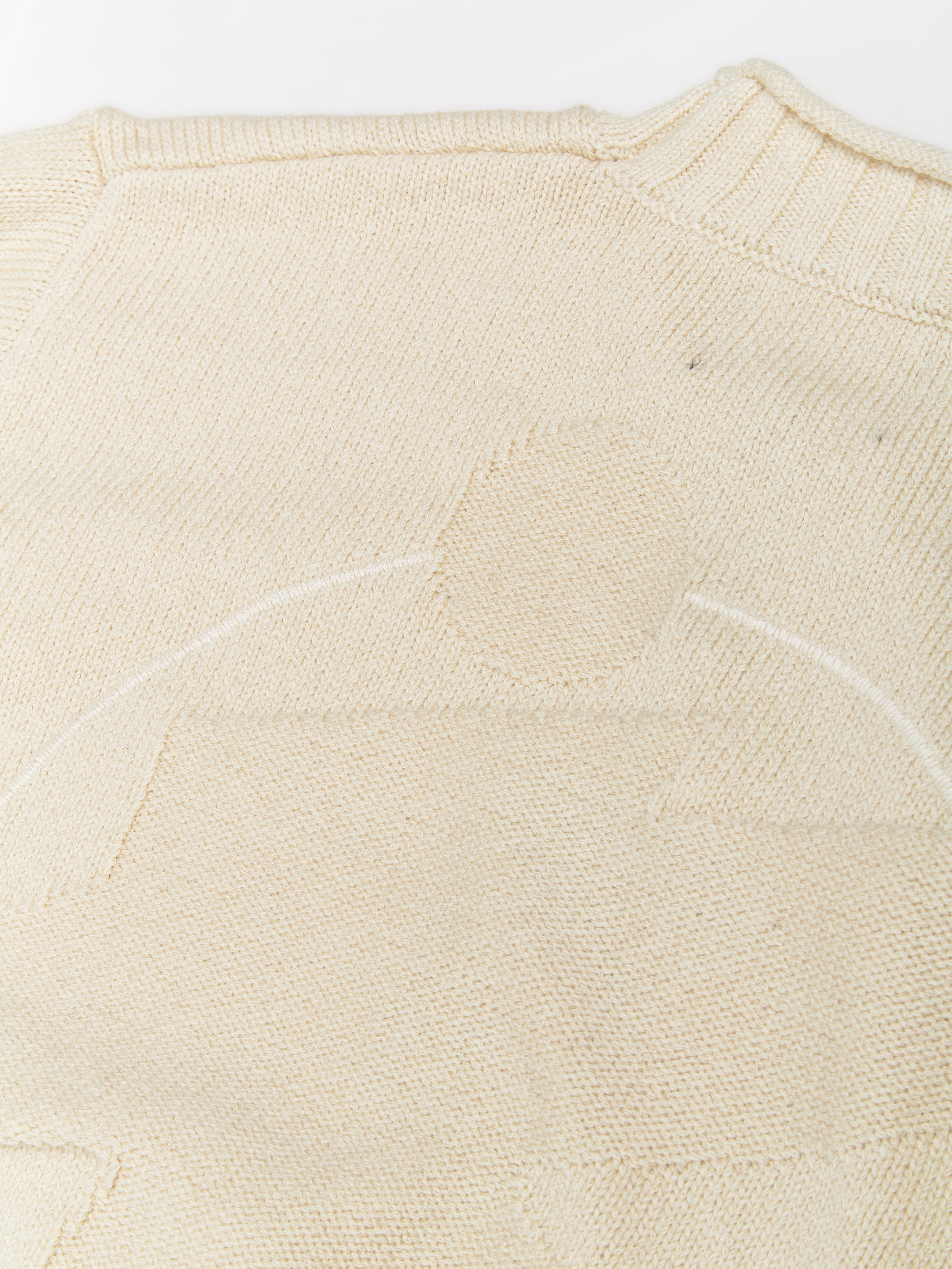 Tonal Mock Neck Sweater in Natural