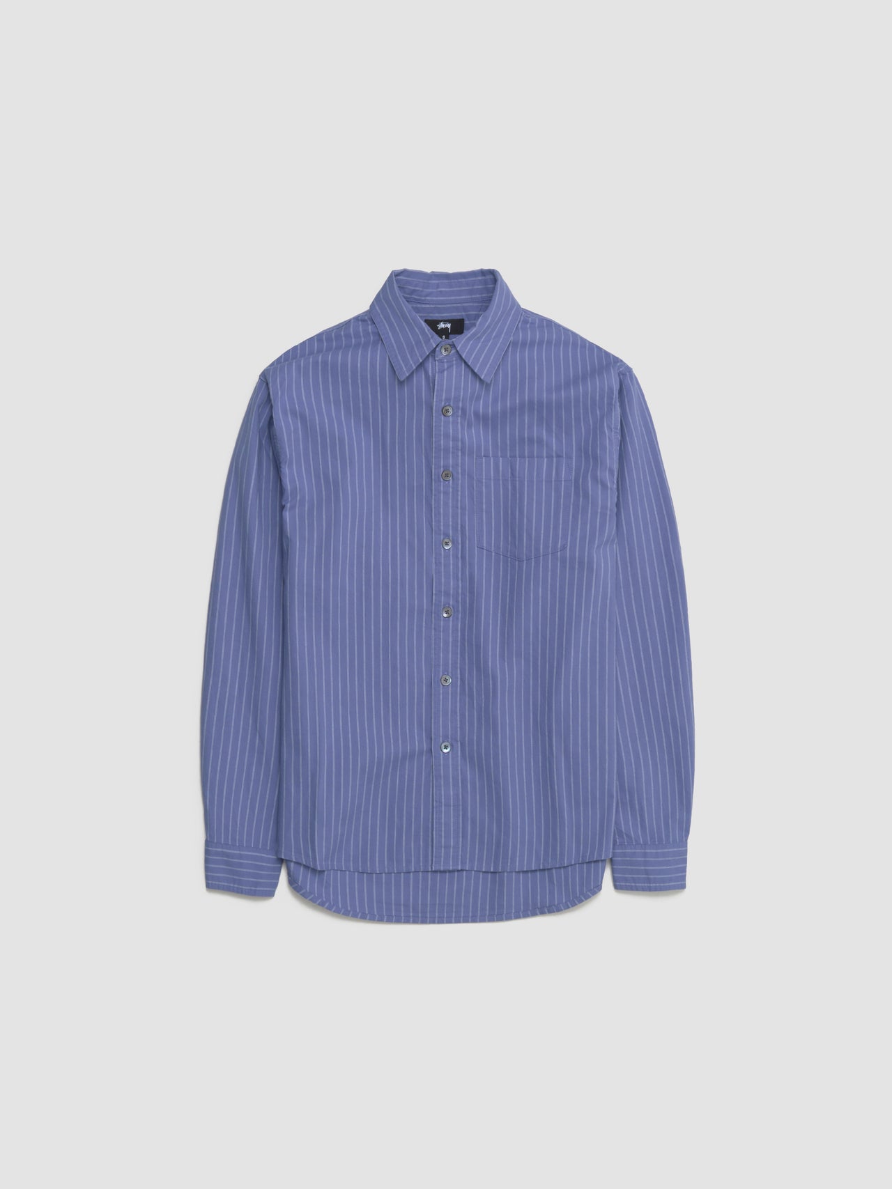 Oxford Long Sleeve Shirt in Blue Stripe