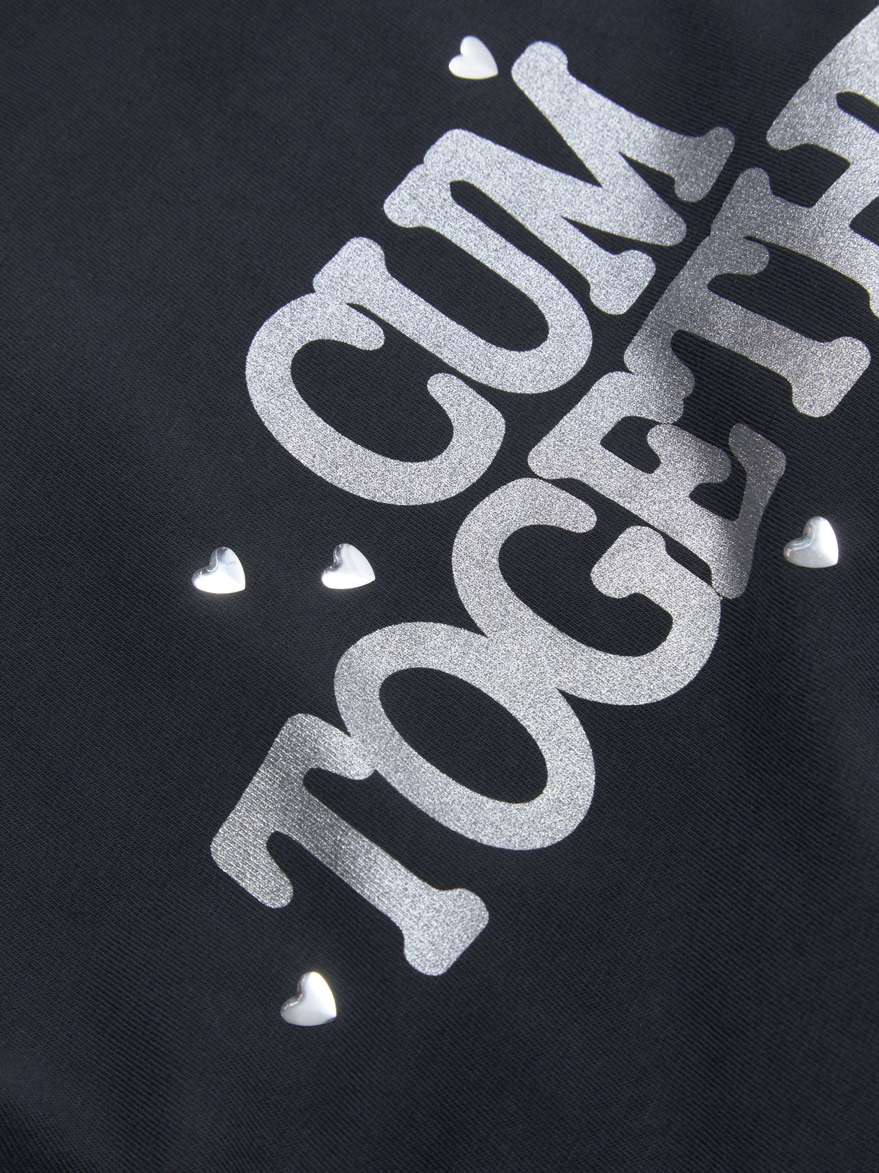 Love Together T-Shirt in Off-Black