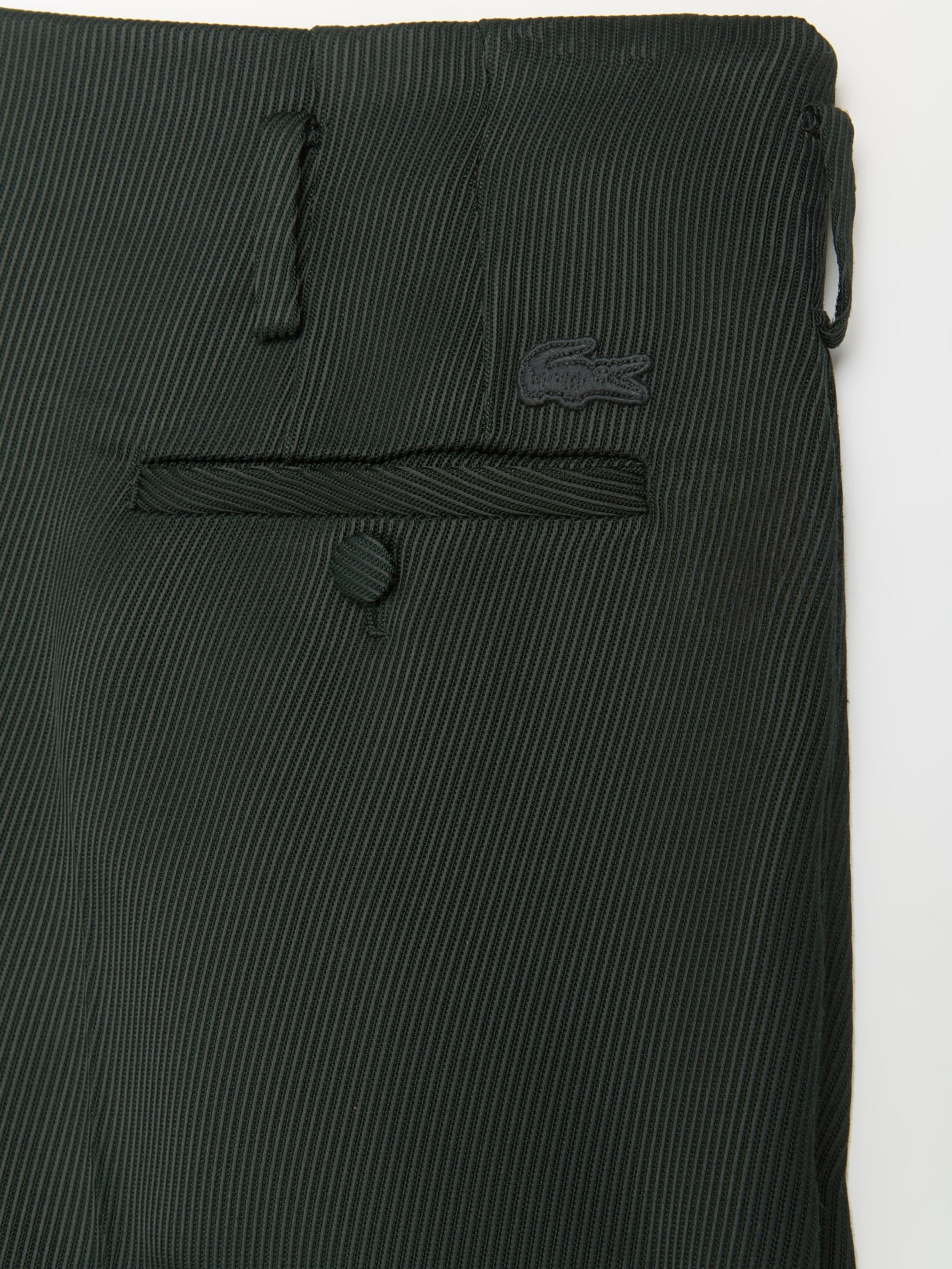 Pleated Trousers in Dark Green