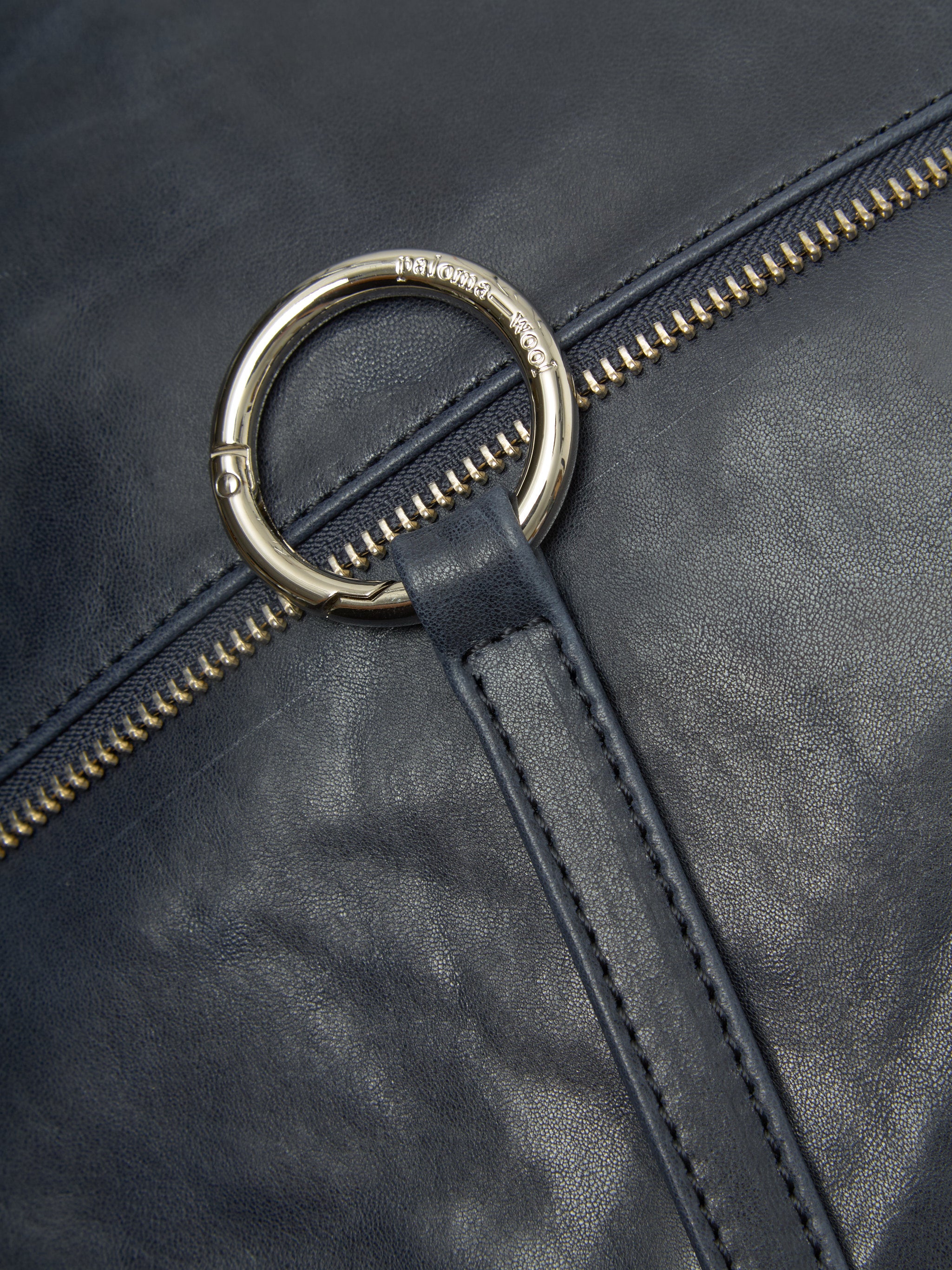 Riba Zip Bag in Greyish Blue