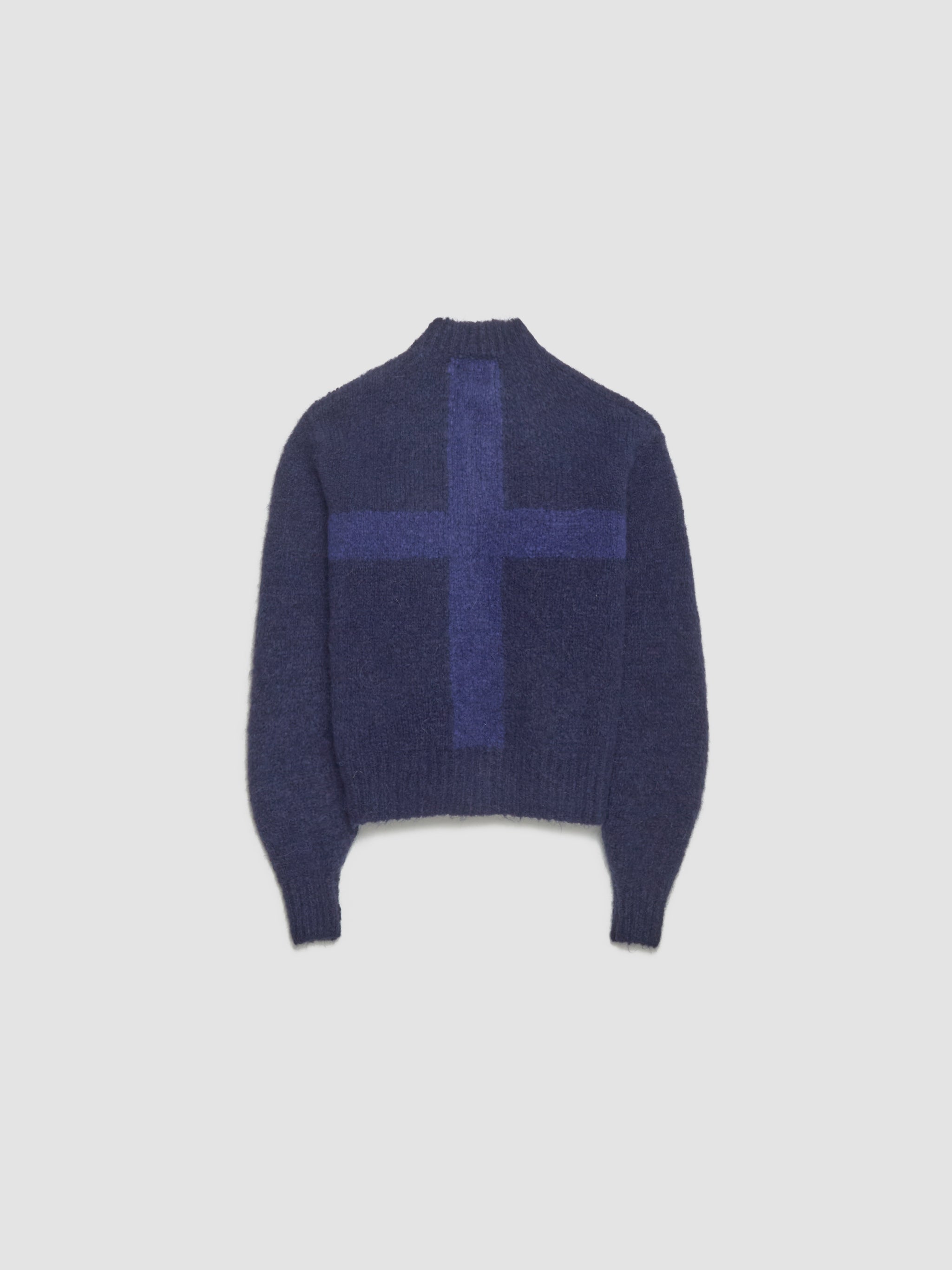 Cruz Zipped Cardigan in Blue