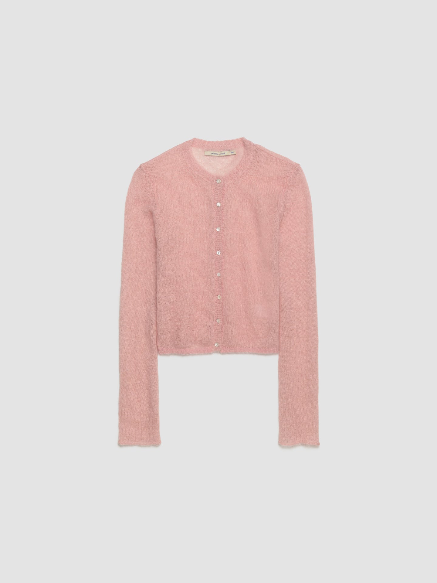 Tantal Round Neck Cardigan in Pink