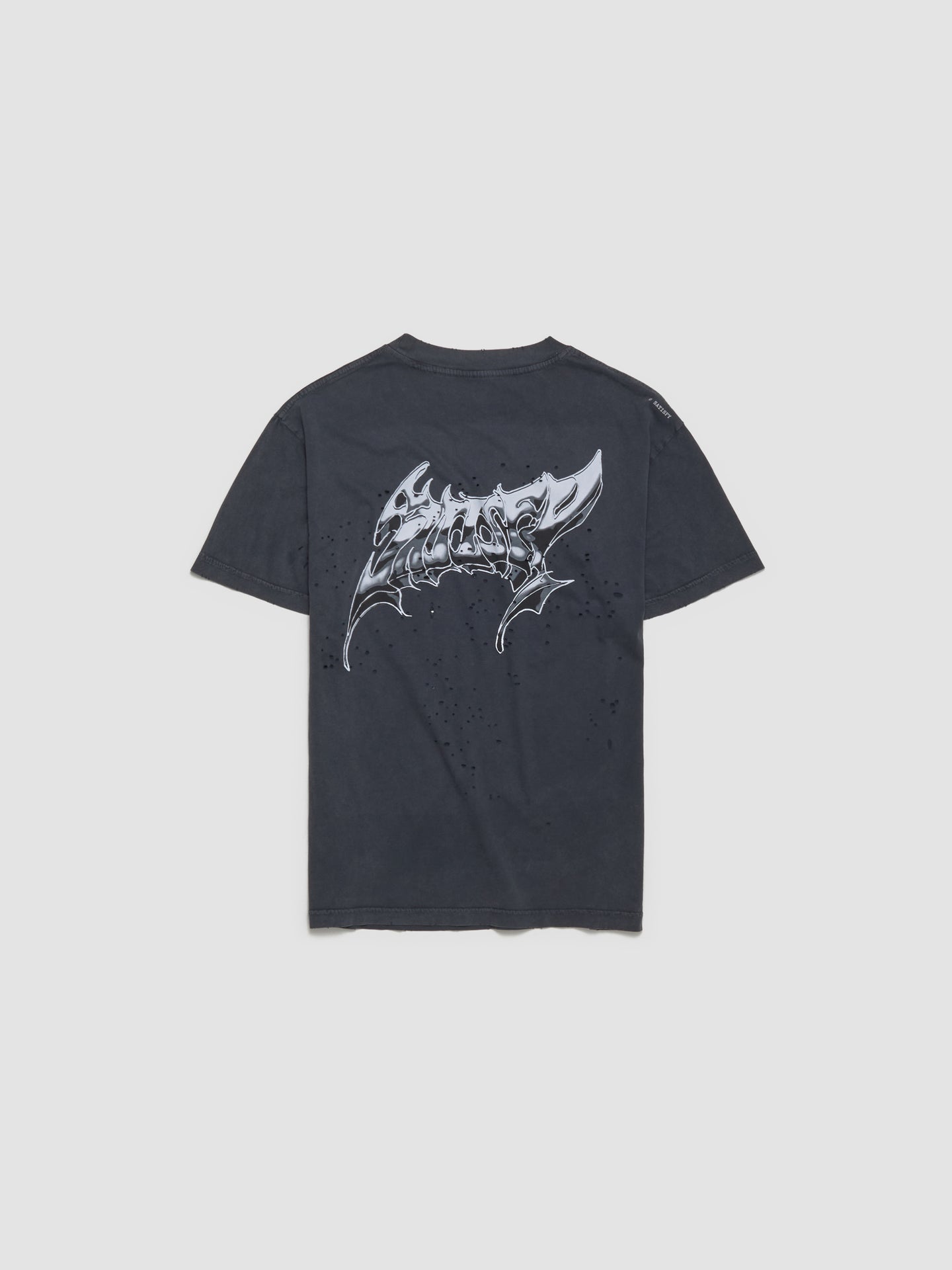 MothTech Logo T-Shirt in Aged Black