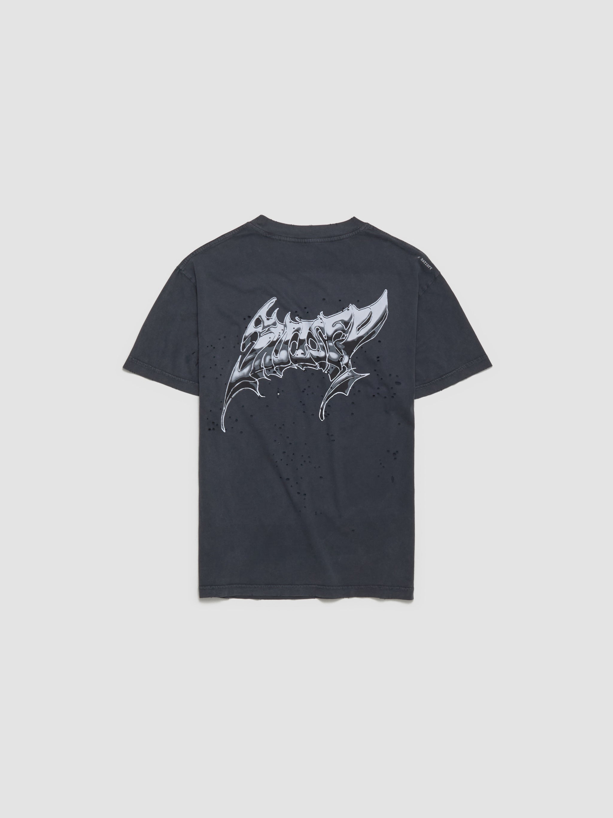 MothTech Logo T-Shirt in Aged Black
